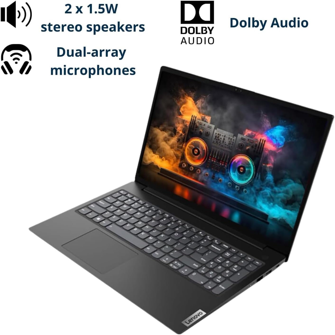 LAPTOP LENOVO V15 RYZEN 5 5500U 16GB RAM 512GB SSD 15.6' FHD NEGRA - 2