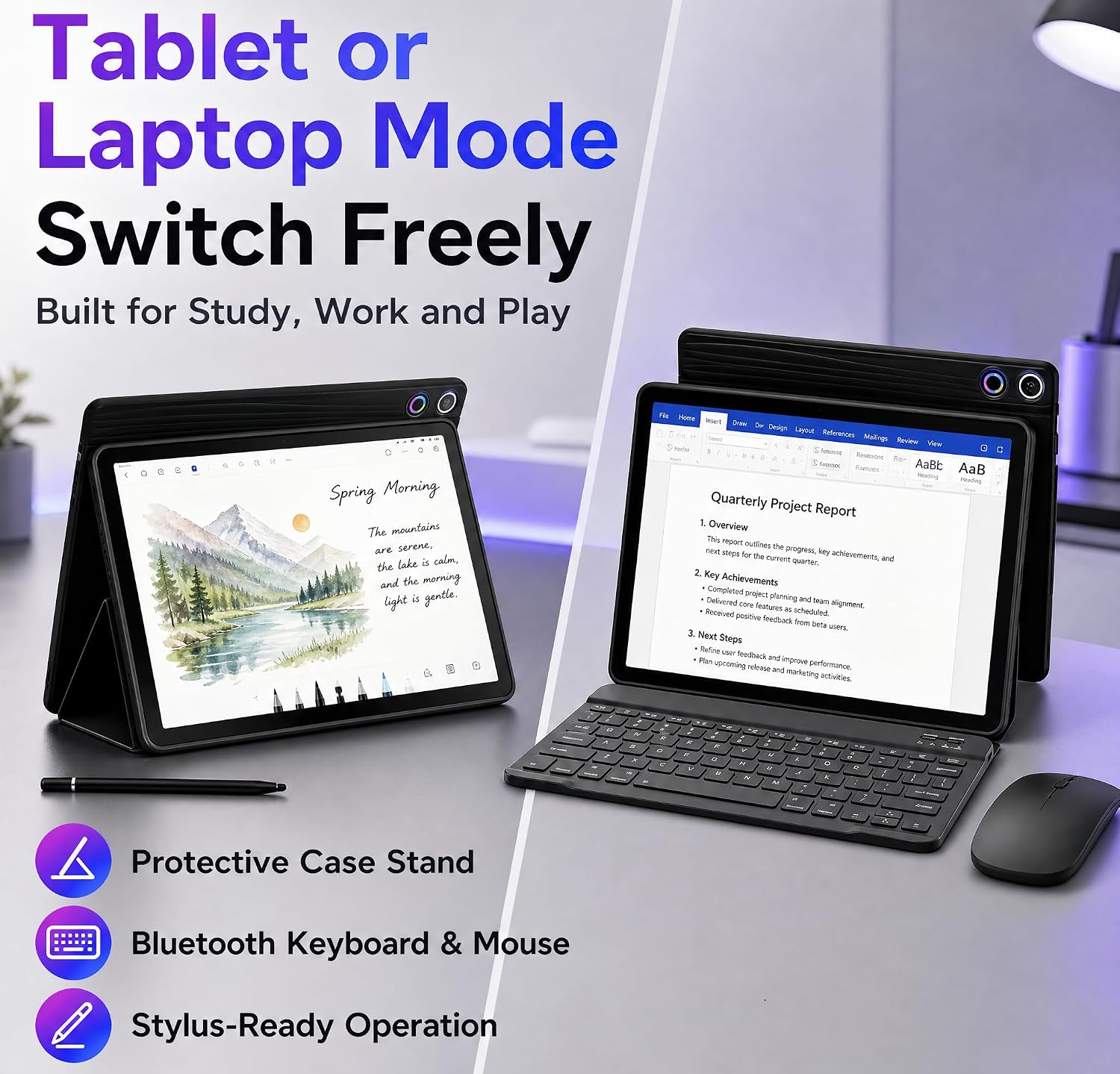 TABLET JEAZANS ANDROID 16 10.1 PULGADAS 2 EN 1 CON TECLADO - 3