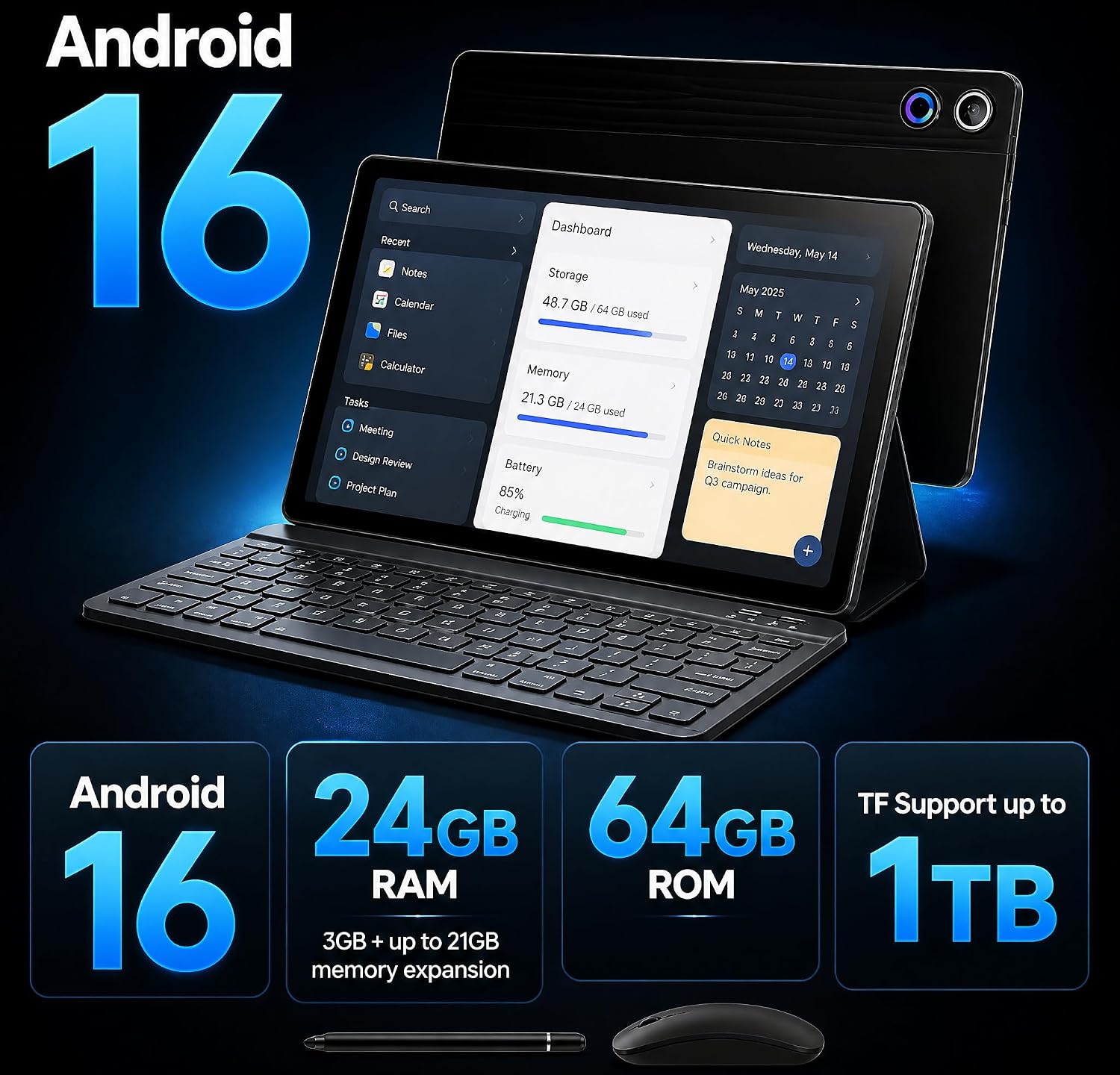 TABLET JEAZANS ANDROID 16 10.1 PULGADAS 2 EN 1 CON TECLADO - 4