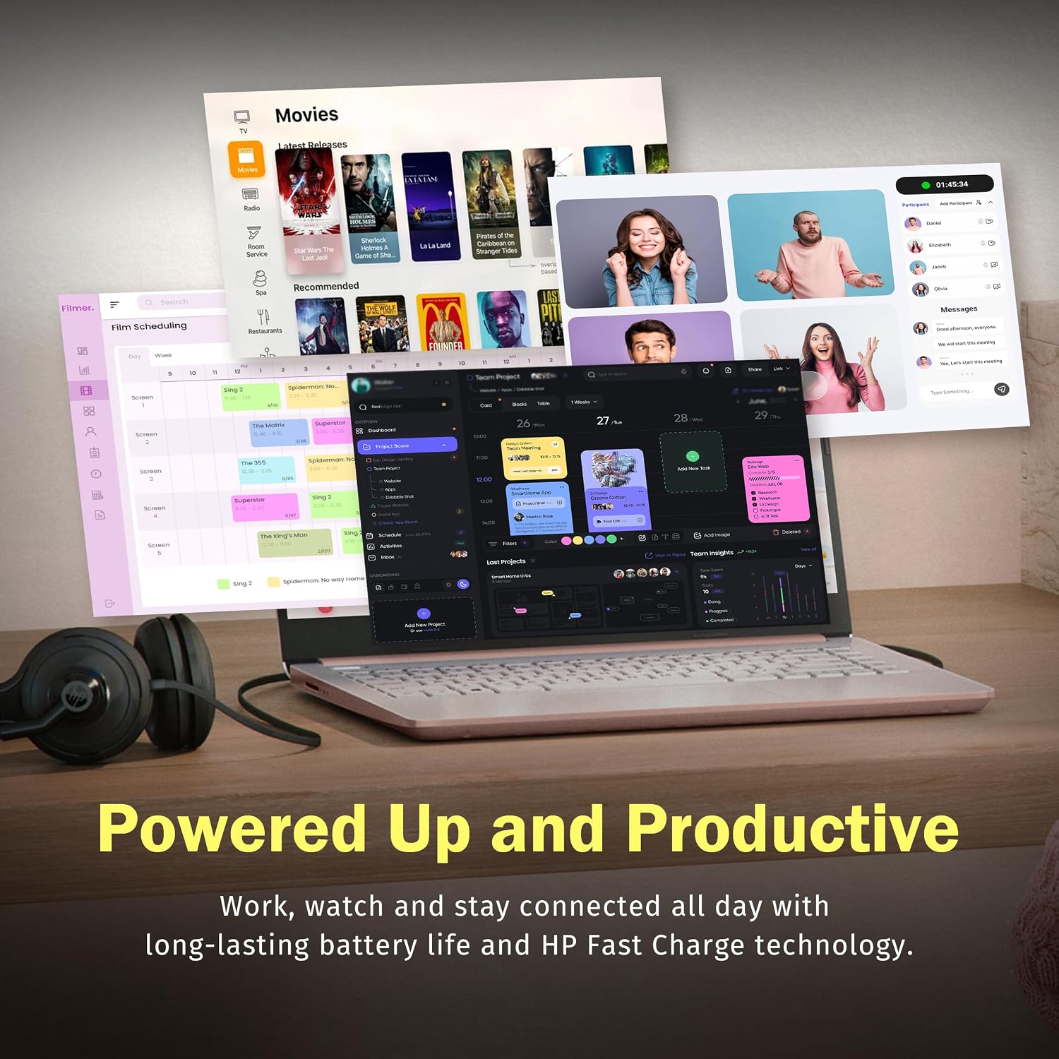 LAPTOP HP STREAM 14' HD INTEL N150 4GB RAM 128GB UFS ORO RENOVADA - 5
