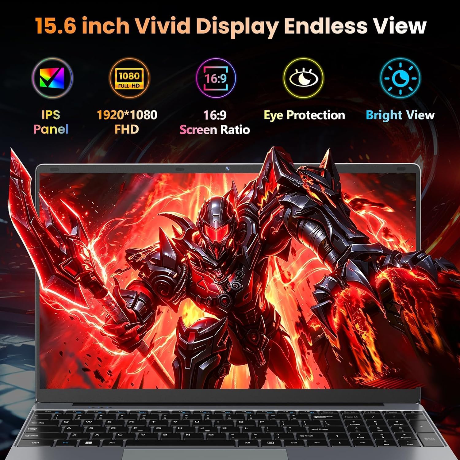 LAPTOP DRKAKO 15.6' FHD IPS SPACE GREY CON OFFICE 365 Y ASISTENTE AI - 4