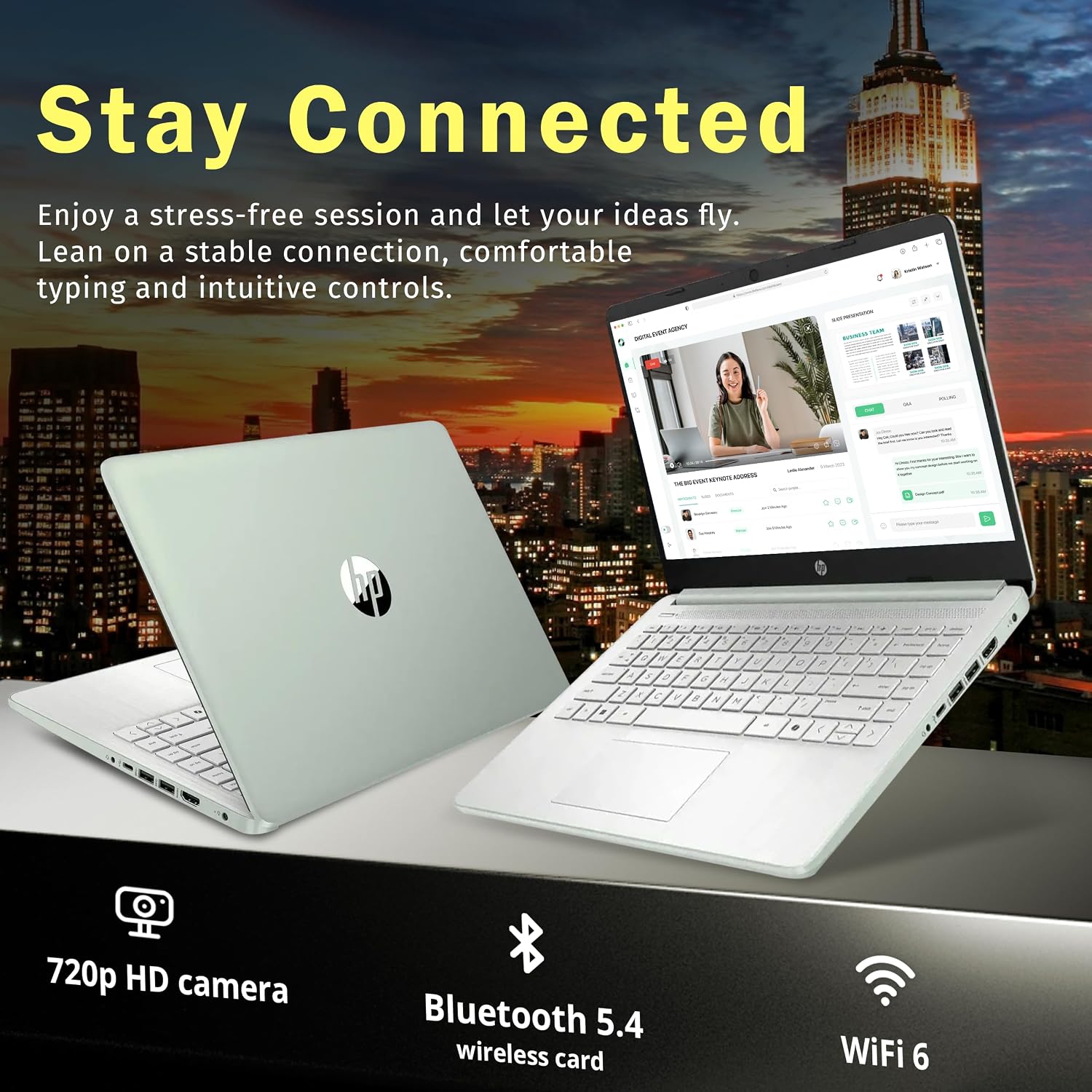 LAPTOP HP STREAM 14' HD INTEL N150 4GB RAM 128GB VERDE RENOVADA - 4