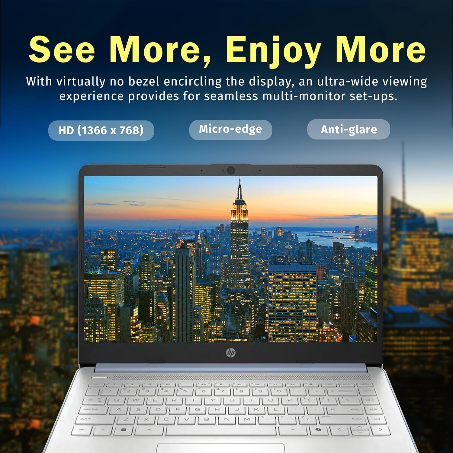 LAPTOP HP STREAM 14' HD INTEL N150 4GB RAM 128GB UFS AZUL CIELO RENOVADA - 3