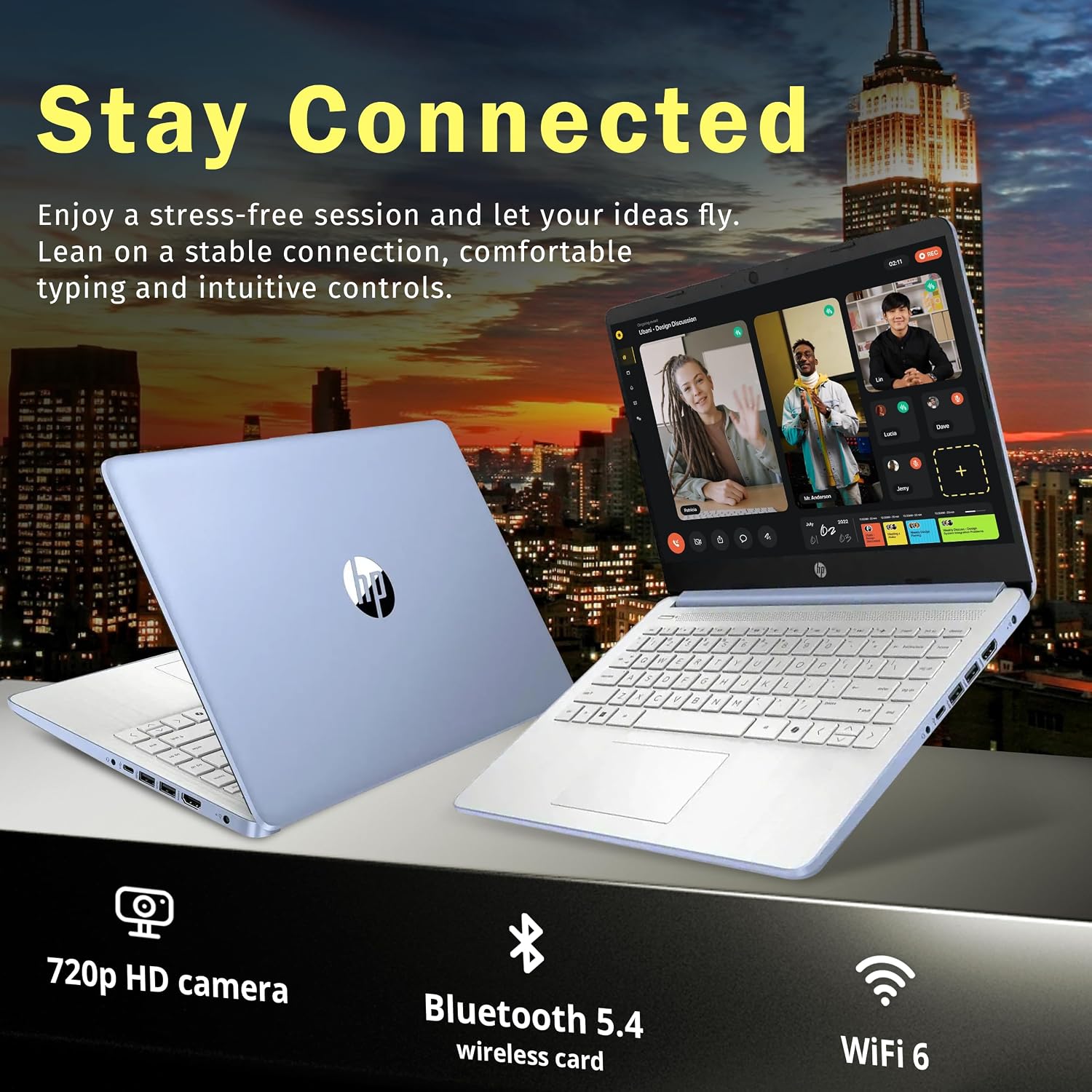 LAPTOP HP STREAM 14' HD INTEL N150 4GB RAM 128GB UFS AZUL CIELO RENOVADA - 4