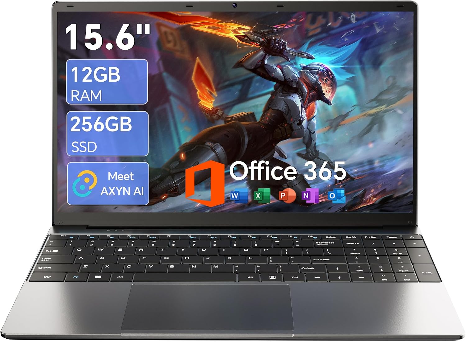 LAPTOP AKCHART 15.6'' AI 12GB RAM 256GB SSD WINDOWS 11 - 1