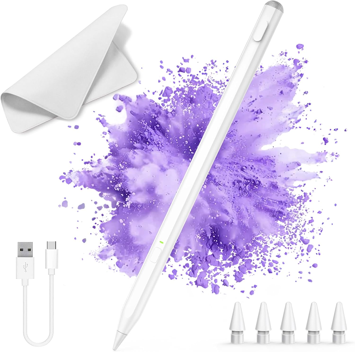 LÁPIZ STYLUS MILIKILO PARA IPAD CON DOBLE PUNTA Y PAÑO DE LIMPIEZA - 1