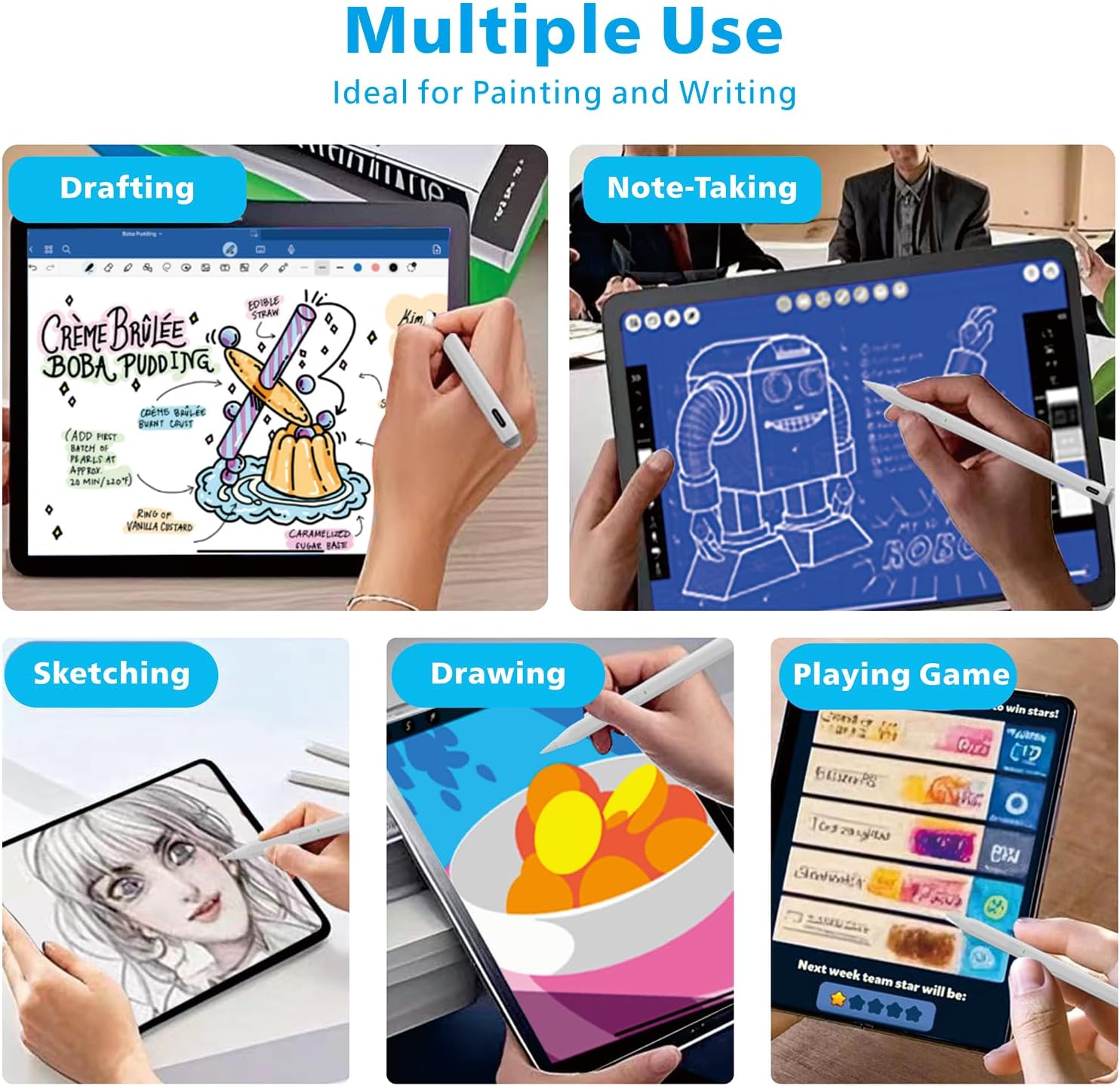 LÁPIZ STYLUS MILIKILO PARA IPAD CON DOBLE PUNTA Y PAÑO DE LIMPIEZA - 5