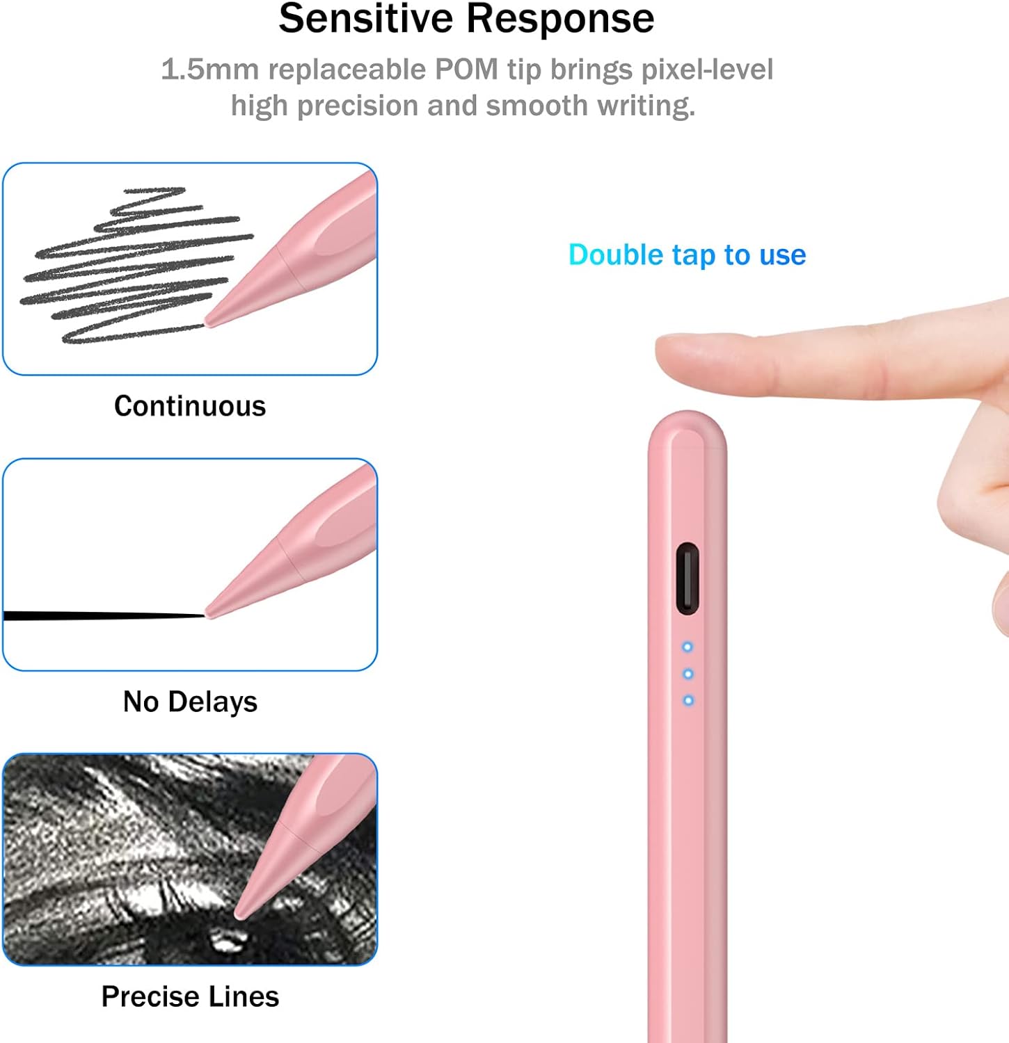 LÁPIZ STYLUS CISTEEN PARA IPAD 2018-2026 CON CARGA RÁPIDA Y SENSOR DE INCLINACIÓN - 5