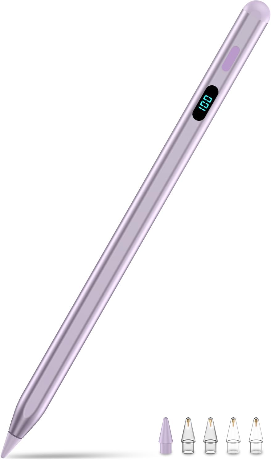 LÁPIZ STYLUS TUJUFREE PARA IPAD 2018-2026 CARGA RÁPIDA MAGNÉTICO MORADO - 1