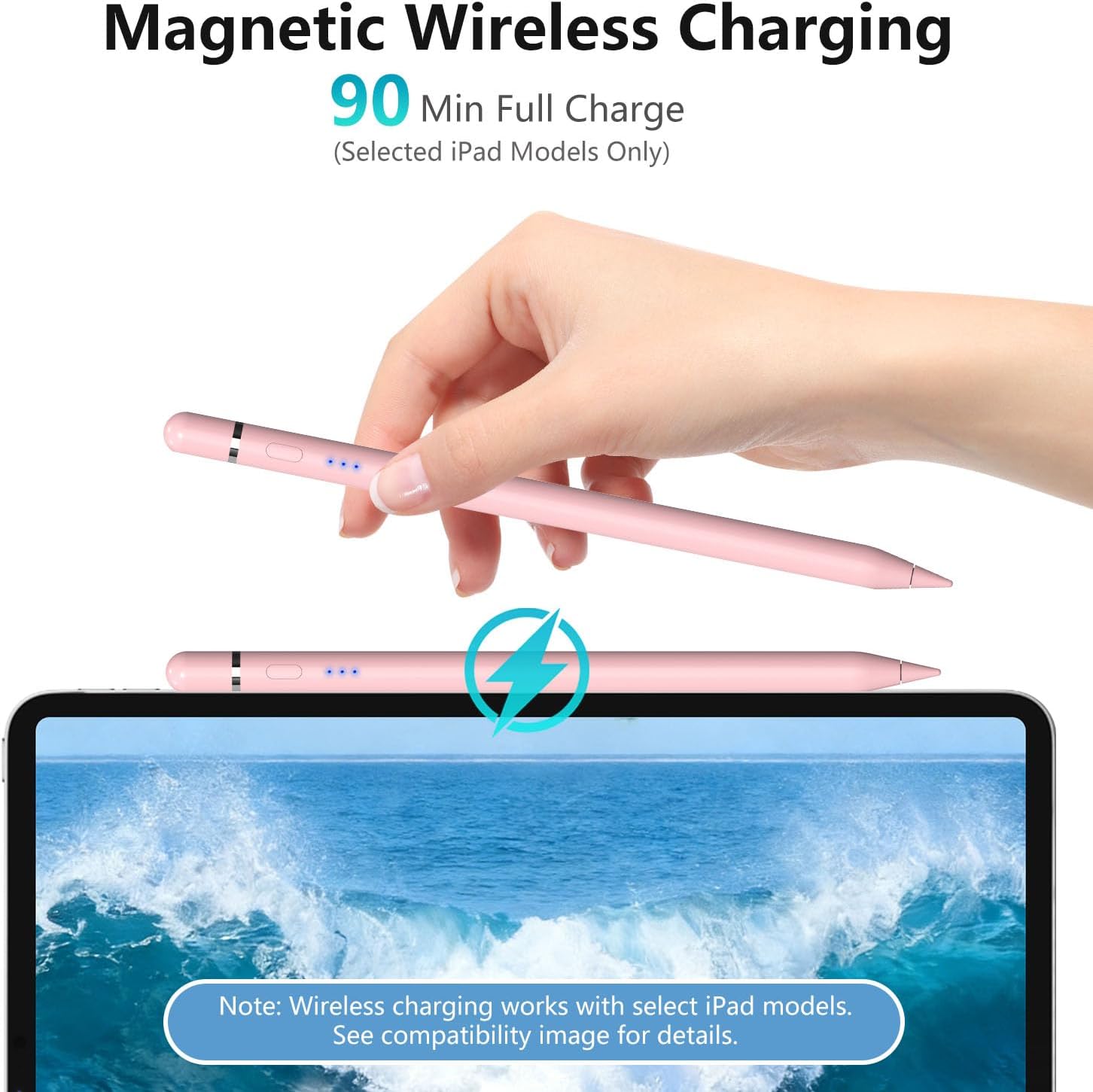 LÁPIZ DIGITAL XPENCIFAN IPAD PENCIL 1RA GENERACIÓN ROSA - 4