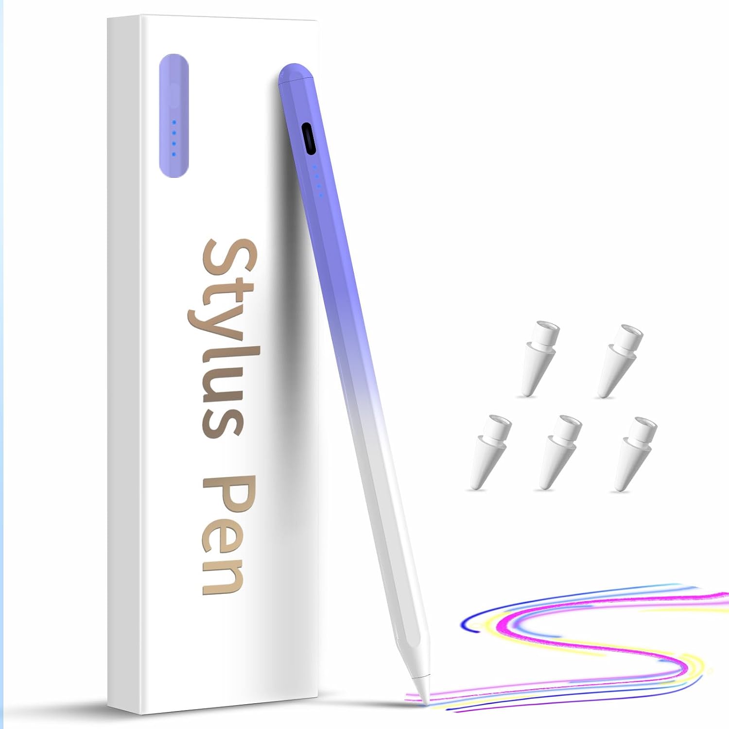 LÁPIZ STYLUS DZJHDG PARA IPAD 2018-2026 CARGA RÁPIDA Y RECHAZO DE PALMA - 1