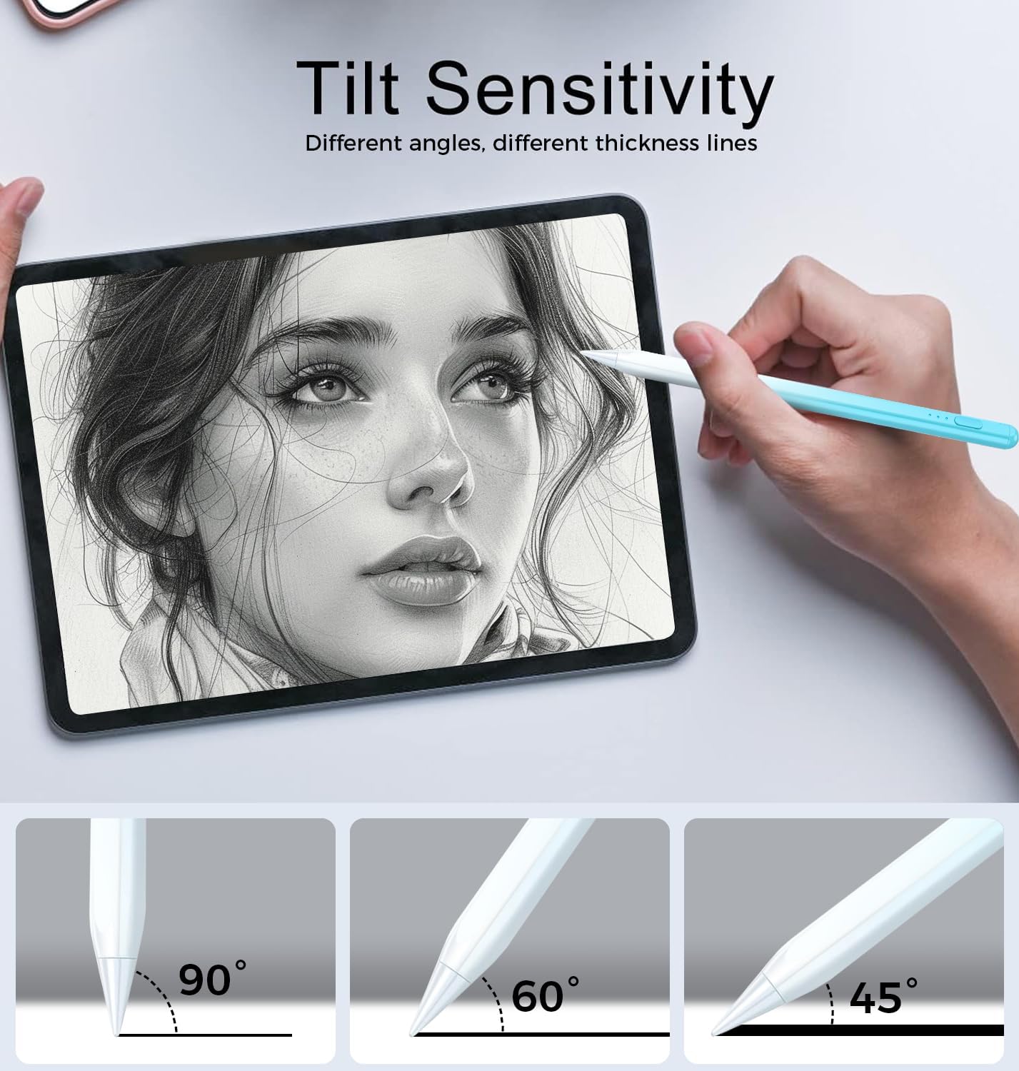 LÁPIZ STYLUS WORKTISKY PARA IPAD 11/10/9 GENERACIÓN COMPATIBLE CON IPAD PRO Y AIR - 5