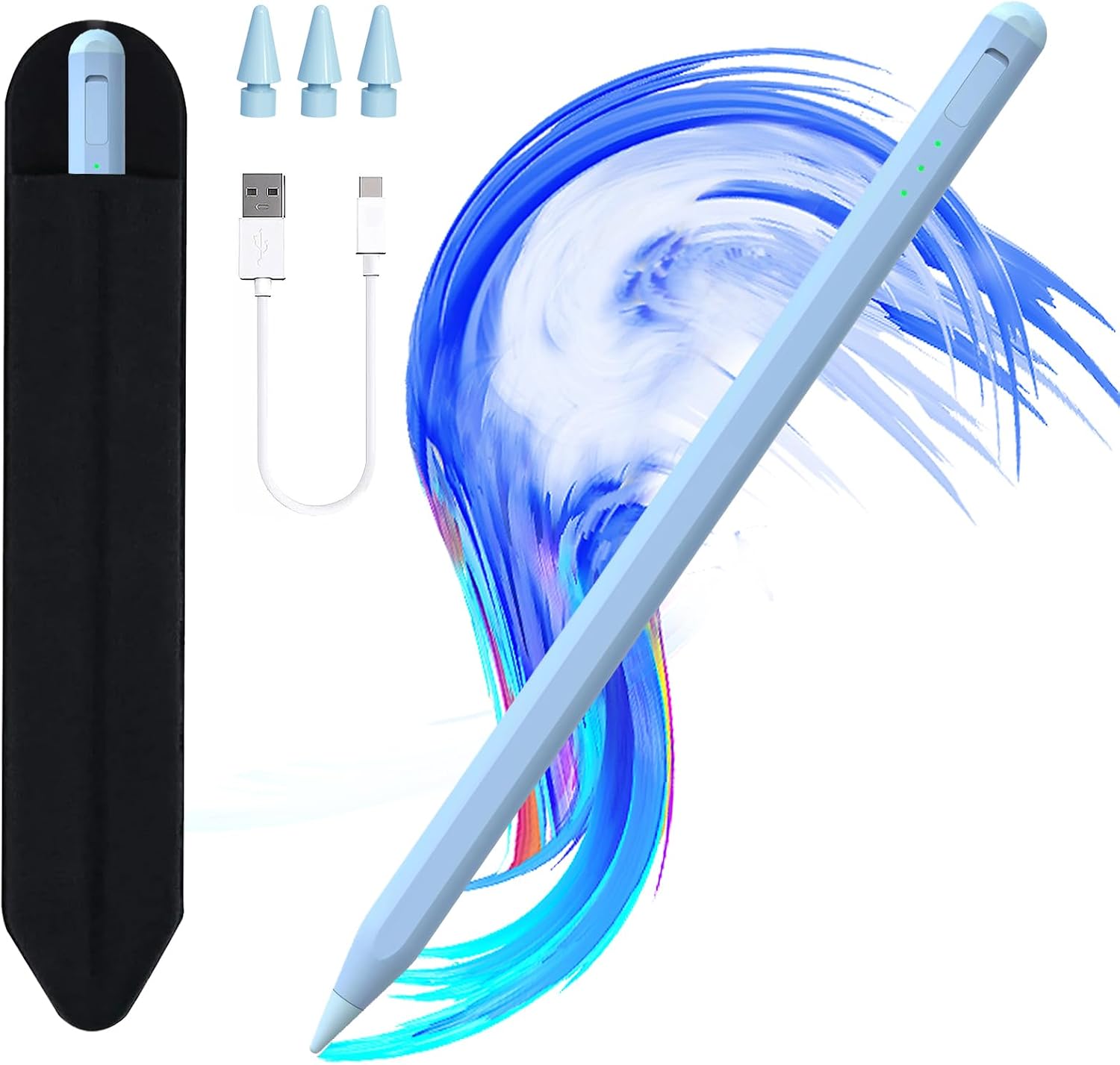 LÁPIZ STYLUS JVKZAEN PARA IPAD 11 Y 10ª GEN CON CARGA RÁPIDA Y SOPORTE PARA LÁPIZ - 1