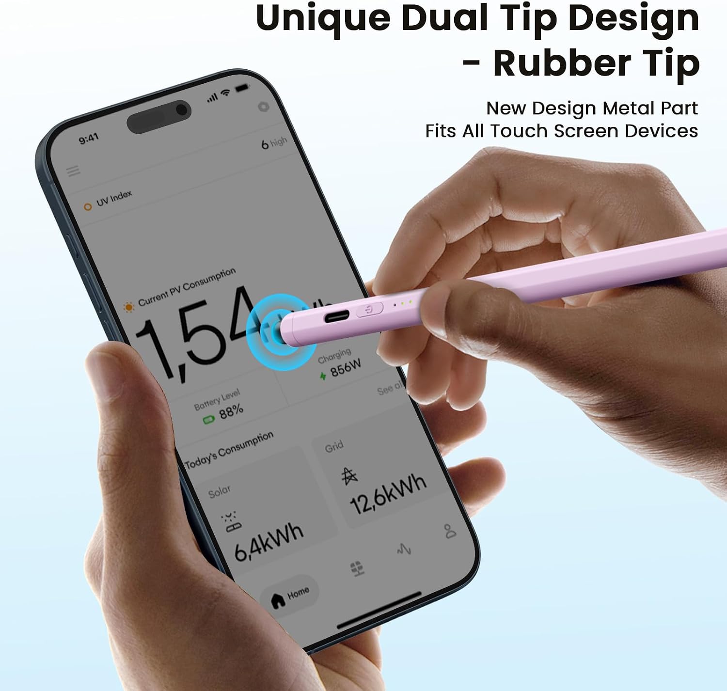 LÁPIZ STYLUS HASTRAITH PARA IPAD 2018-2026 LILAC - 2