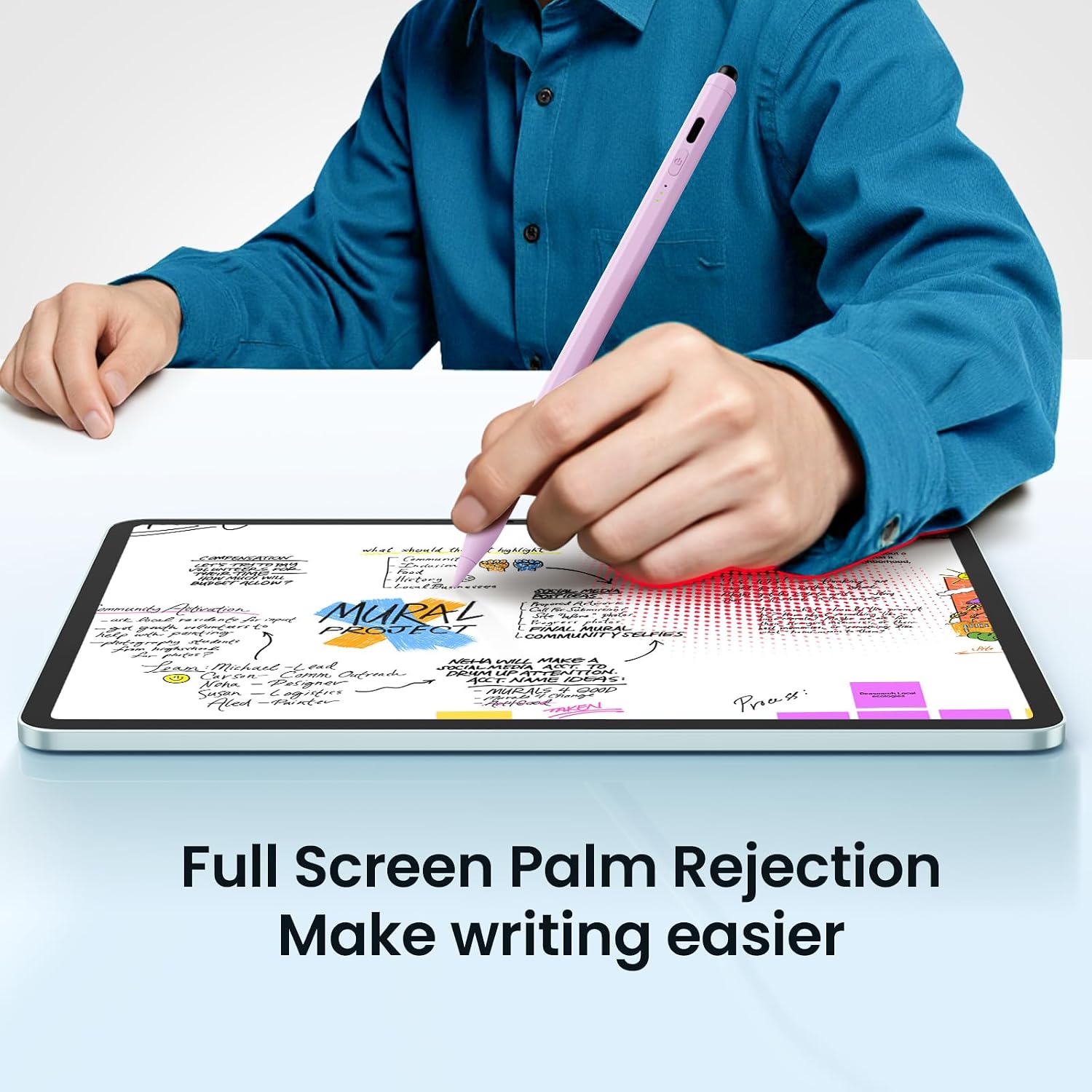 LÁPIZ STYLUS HASTRAITH PARA IPAD 2018-2026 LILAC - 5