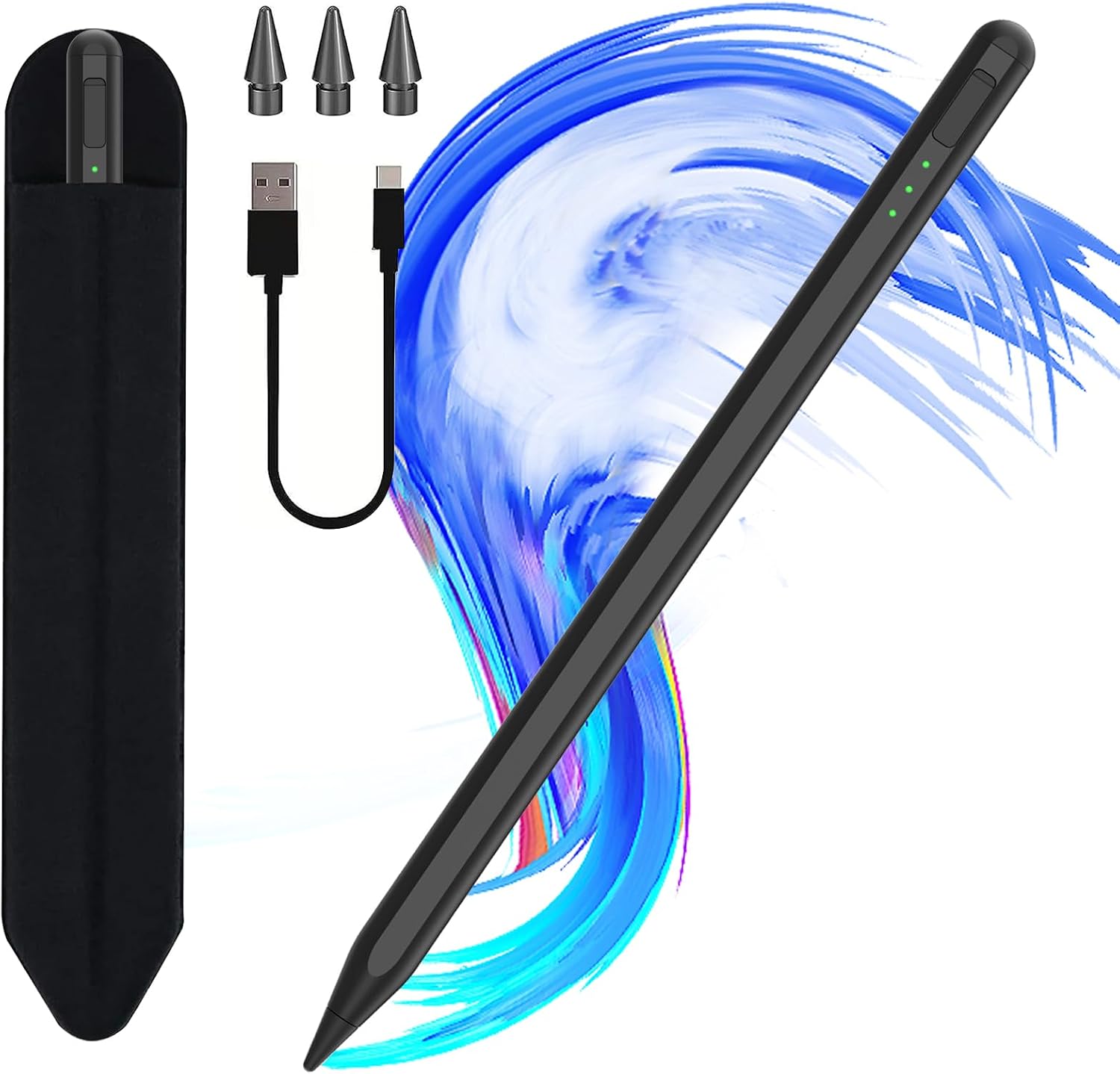 LÁPIZ STYLUS JVKZAEN PARA IPAD 11 Y 10ª GEN CON CARGA RÁPIDA Y SOPORTE PARA LÁPIZ - 1