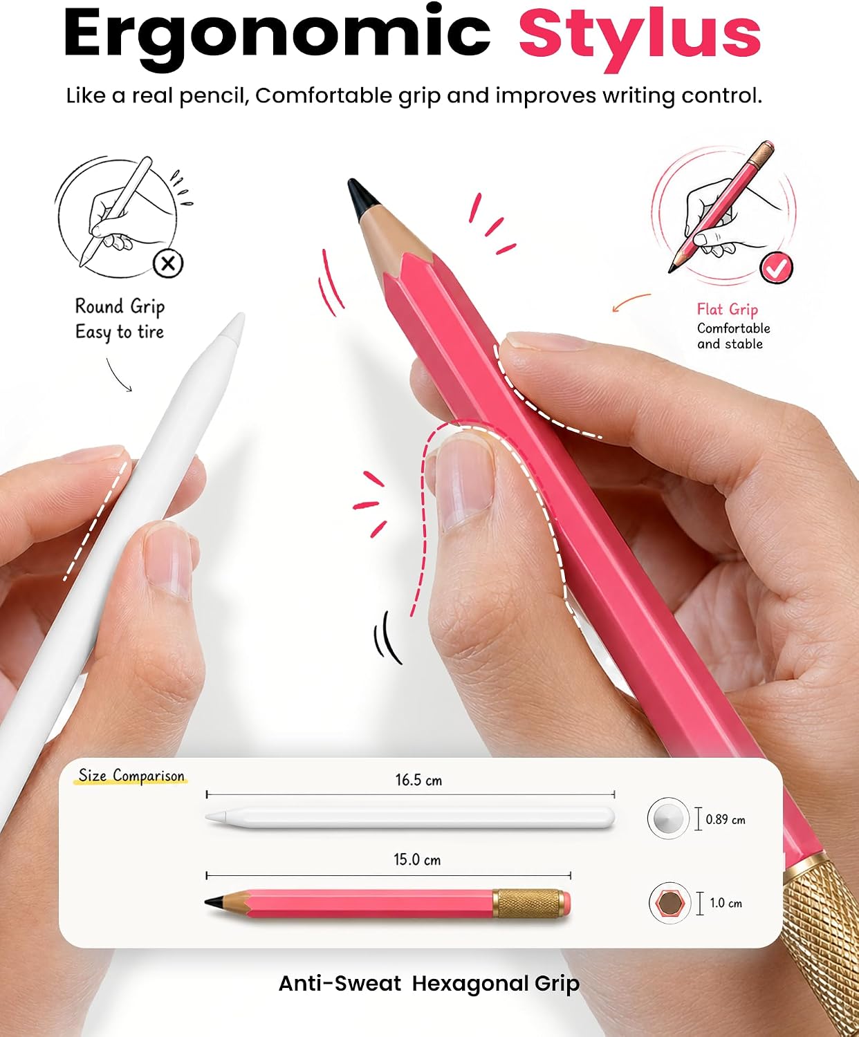 LÁPIZ STYLUS OMOTON SP02 PARA IPAD 2018-2026 CON FIDGET SPINNER - 5