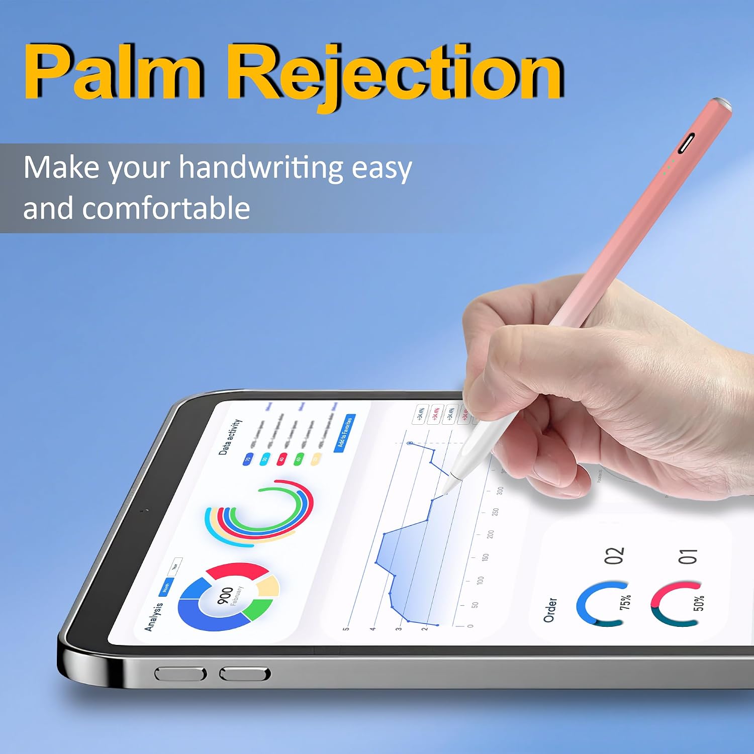 LÁPIZ STYLUS XIRON PARA IPAD 2018-2026 CARGA RÁPIDA 15 MIN - 5