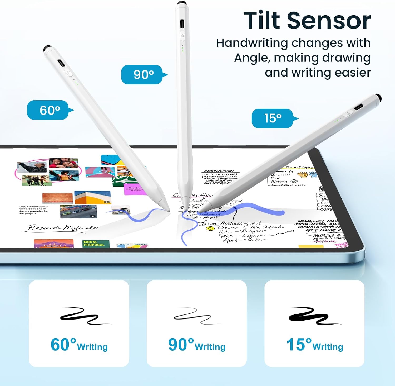 LÁPIZ TÁCTIL HASTRAITH DUAL TIP PARA IPAD 2018-2026 BLANCO CERÁMICO - 5