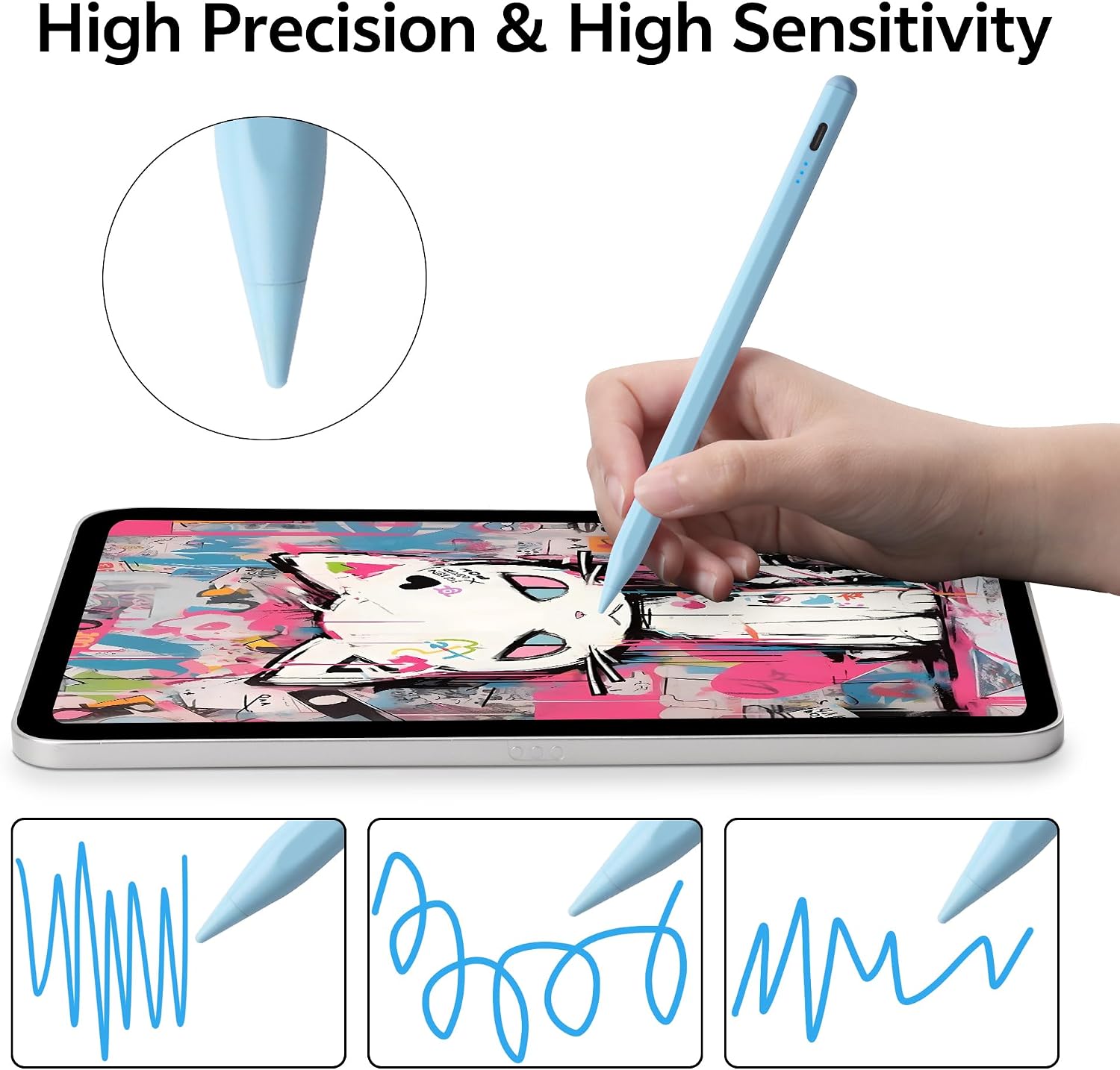 LÁPIZ STYLUS TOHAKATA PARA APPLE PENCIL IPAD 2018-2026 A16 11TH GENERATION AIR PRO MINI - 5