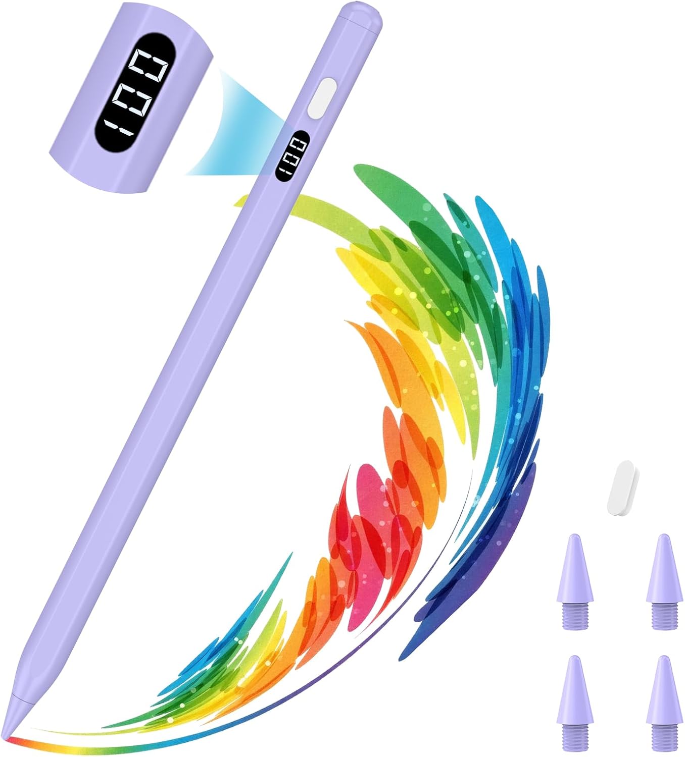 LÁPIZ STYLUS MOKO PARA IPAD 2018-2026 CON CARGA USB-C Y PANTALLA LED - 1