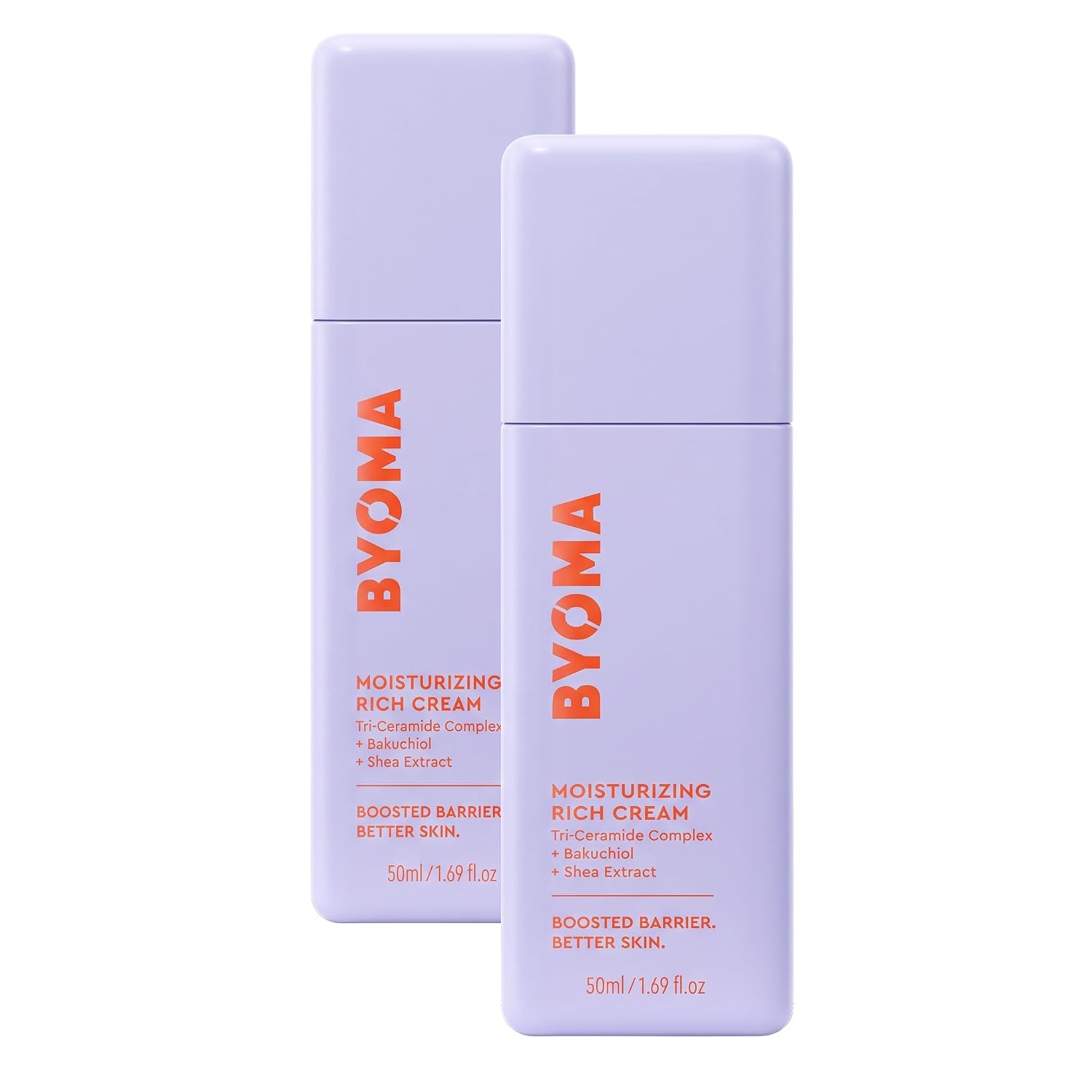 CREMA FACIAL HIDRATANTE BYOMA RICH CREAM CON BAKUCHIOL Y EXTRACTO DE KARITÉ 50 ML PACK 2 - 1