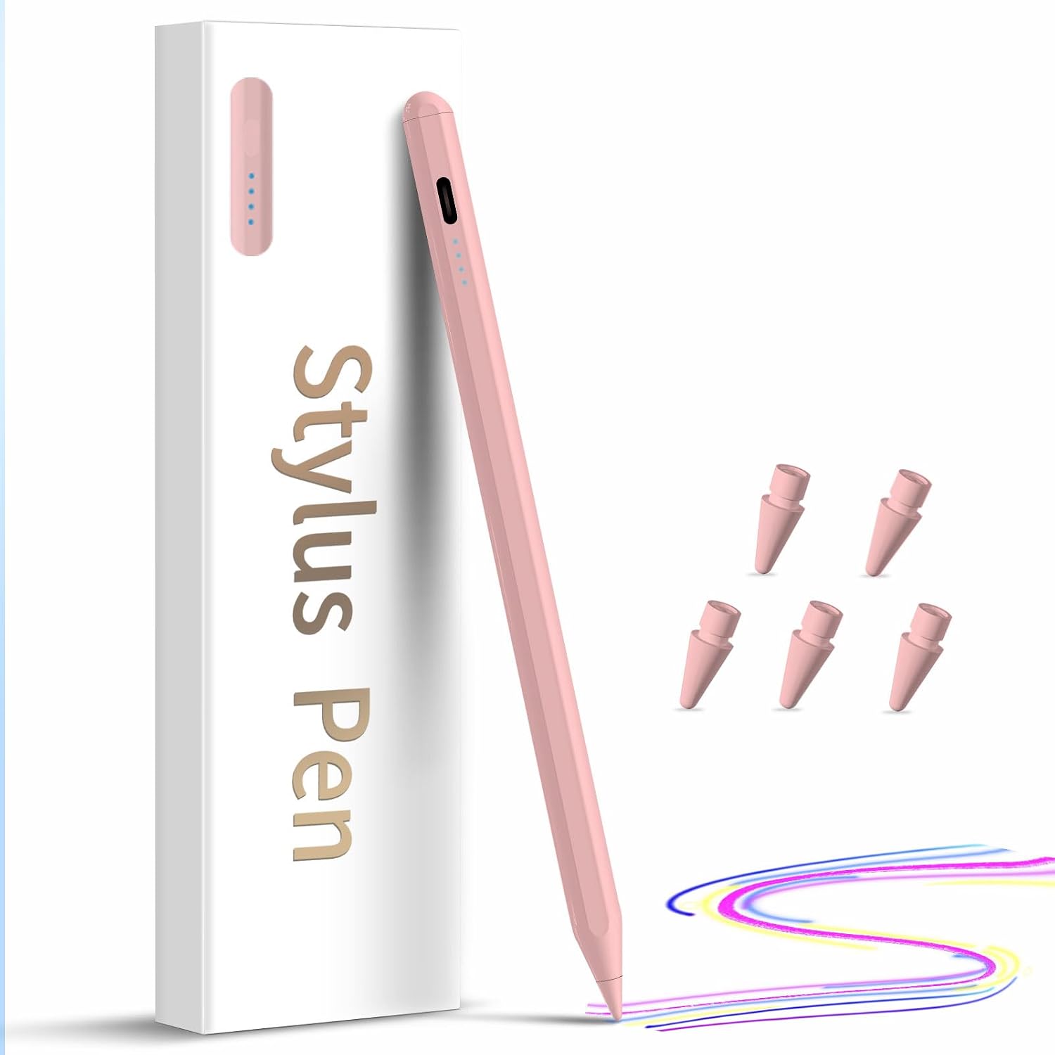 LÁPIZ STYLUS DZJHDG PARA IPAD 2018-2026 CON CARGA RÁPIDA Y RECHAZO DE PALMA - 1