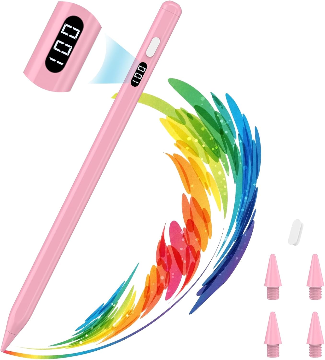 LÁPIZ STYLUS MOKO PARA IPAD 2018-2026 CON CARGA USB-C Y PANTALLA LED - 1