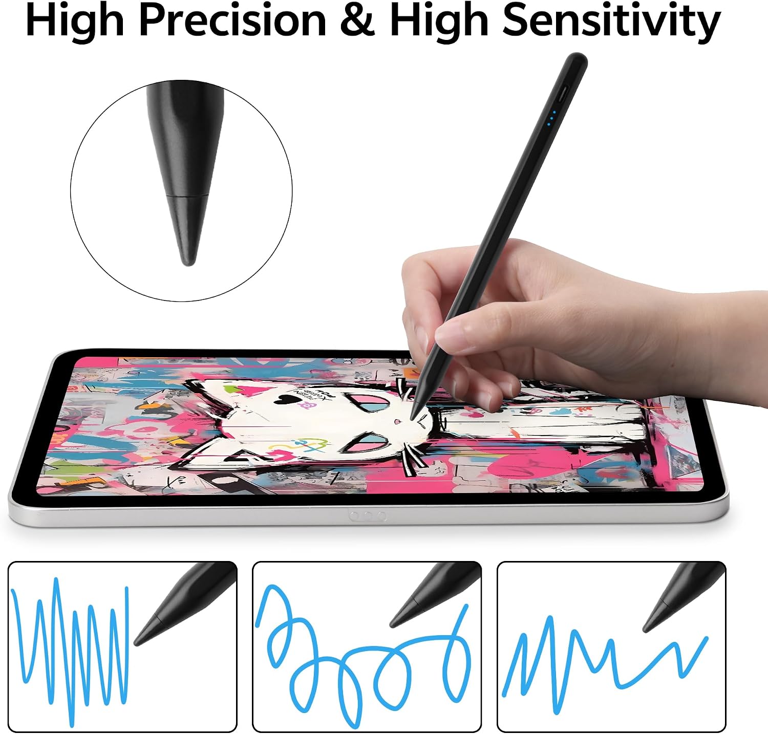 LÁPIZ STYLUS TOHAKATA PARA APPLE PENCIL IPAD 2018-2026 A16 11TH GENERATION AIR PRO MINI - 5