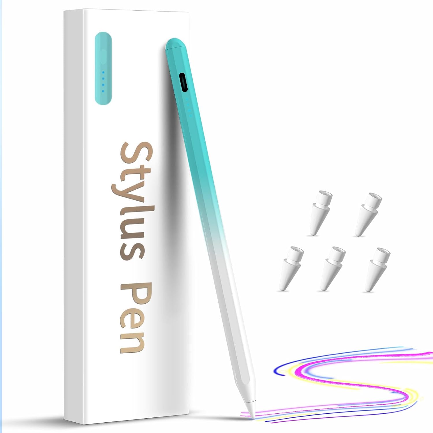 LÁPIZ STYLUS DZJHDG PARA IPAD 2018-2026 CARGA RÁPIDA Y RECHAZO DE PALMA - 1
