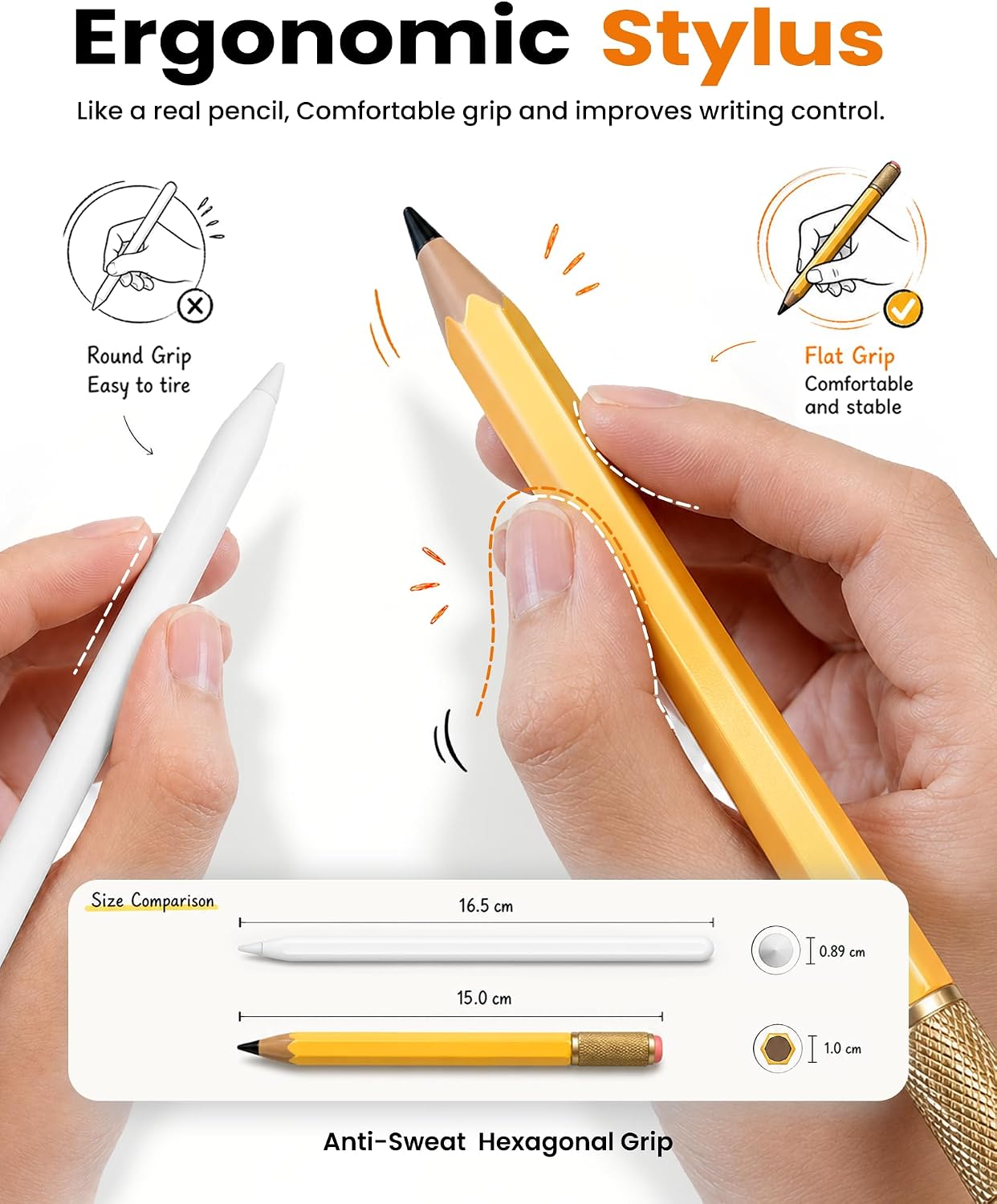 LÁPIZ STYLUS OMOTON SP02 PARA IPAD 2018-2026 CON FIDGET SPINNER - 5