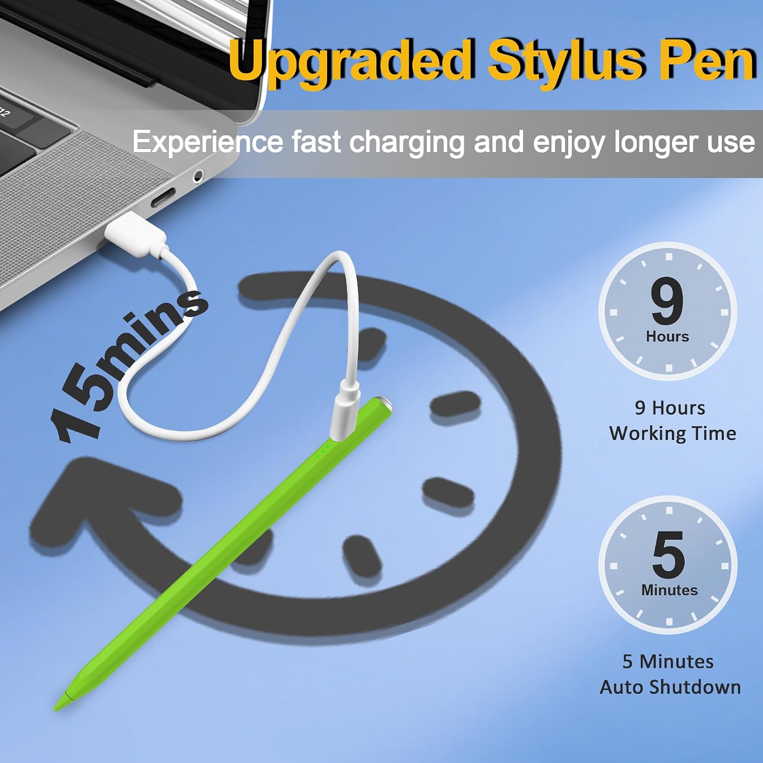 LÁPIZ STYLUS XIRON PARA IPAD 2018-2026 CARGA RÁPIDA 15 MIN - 2