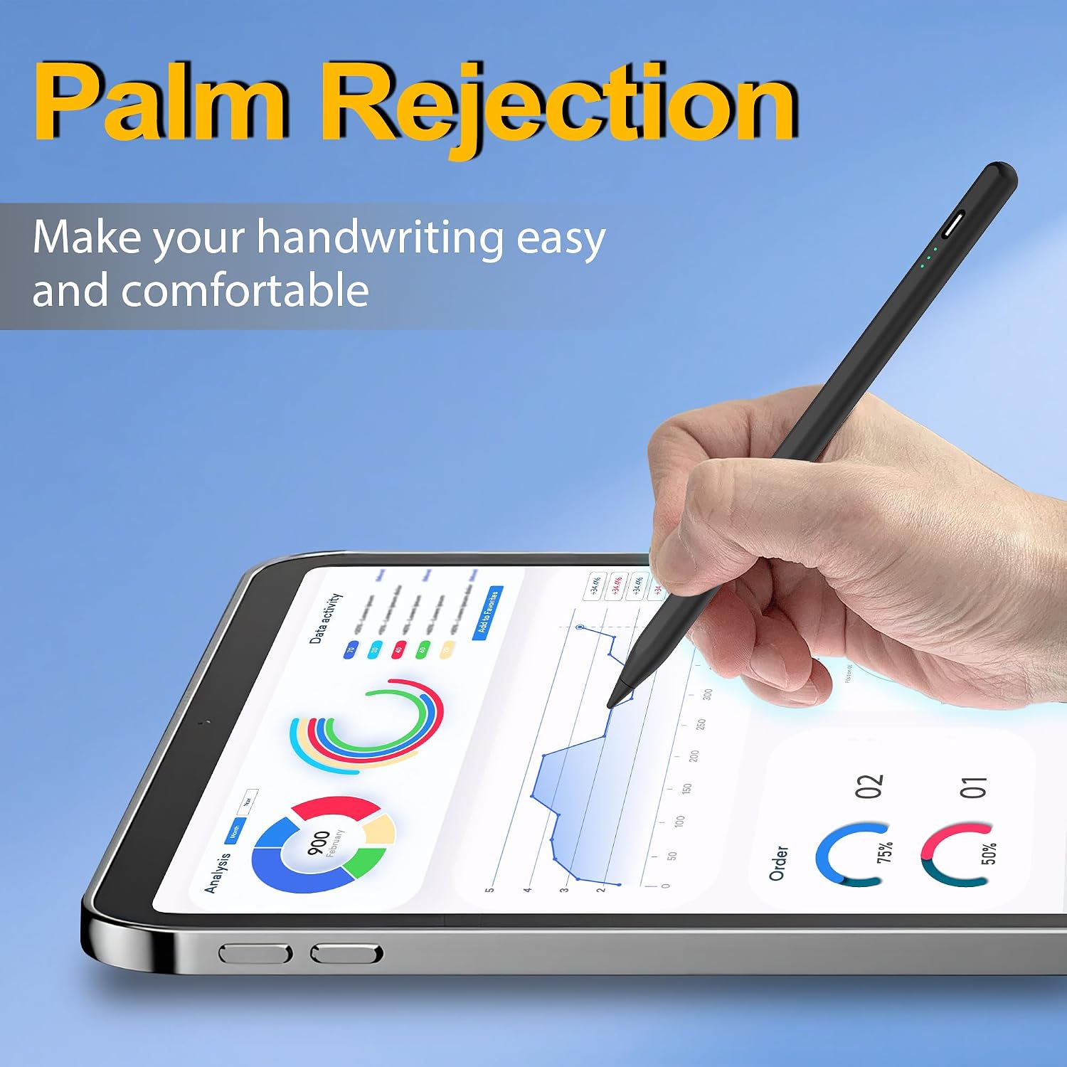 LÁPIZ STYLUS XIRON PARA IPAD 2018-2026 CARGA RÁPIDA 15 MIN - 5
