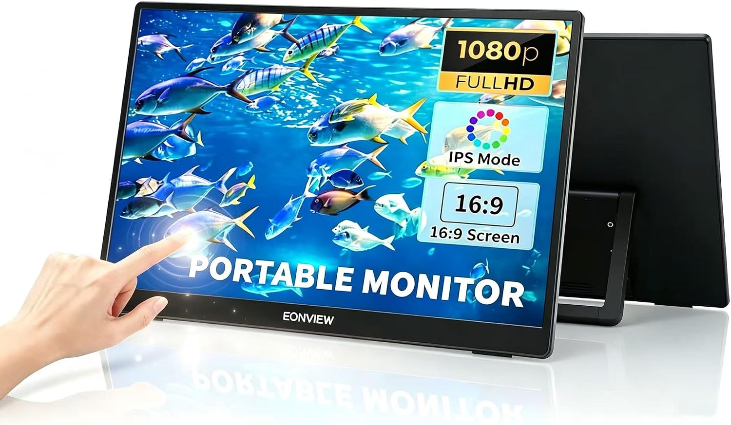 MONITOR PORTÁTIL TÁCTIL EONVIEW 14 PULGADAS FULL HD IPS - 1