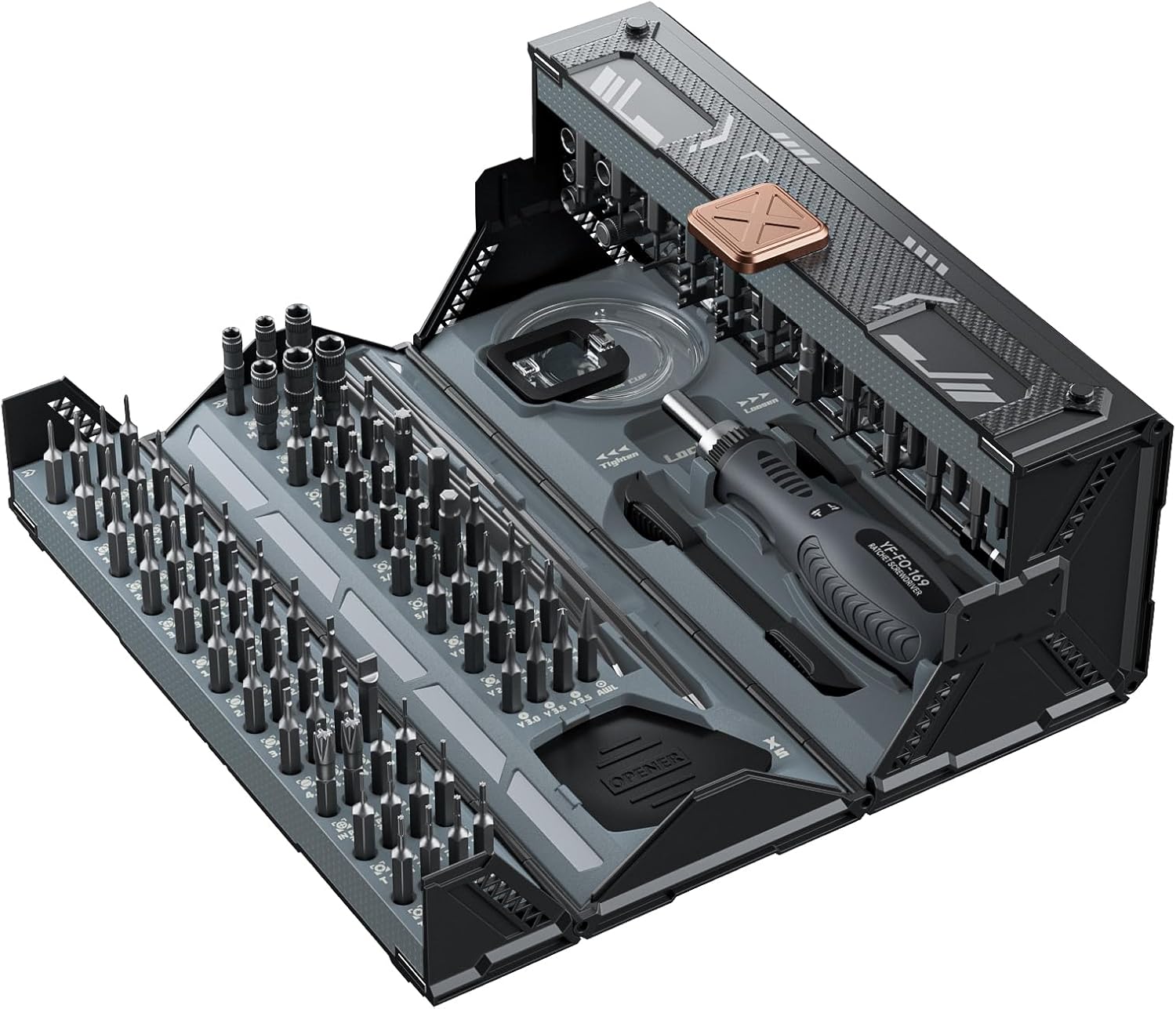 SET DE DESTORNILLADORES DE PRECISIÓN JAKEMY 180 EN 1 CON ESTUCHE - 1
