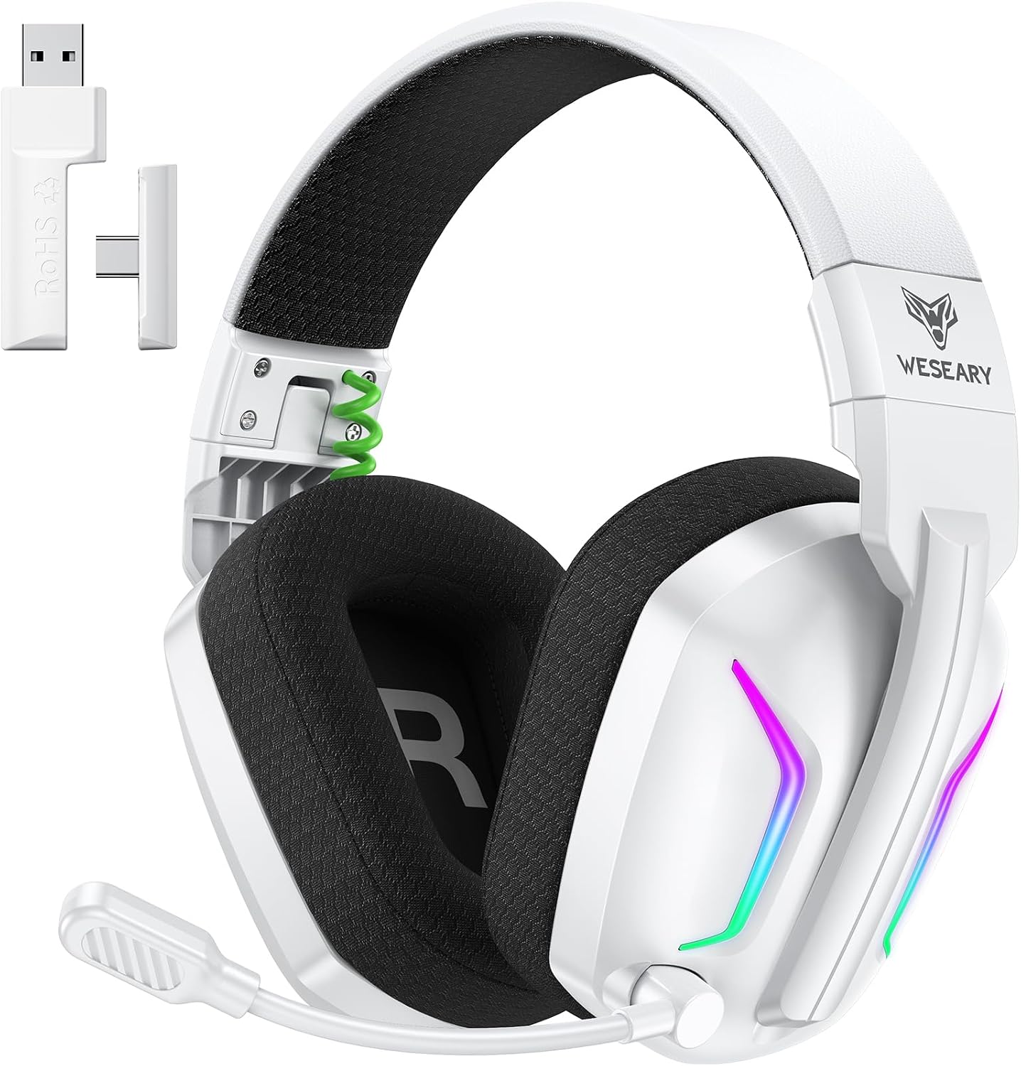 AUDÍFONOS INALÁMBRICOS PARA GAMING WESEARY WG1 CON MICRÓFONO PARA PS5, PS4, PC, SONIDO 3D - 1