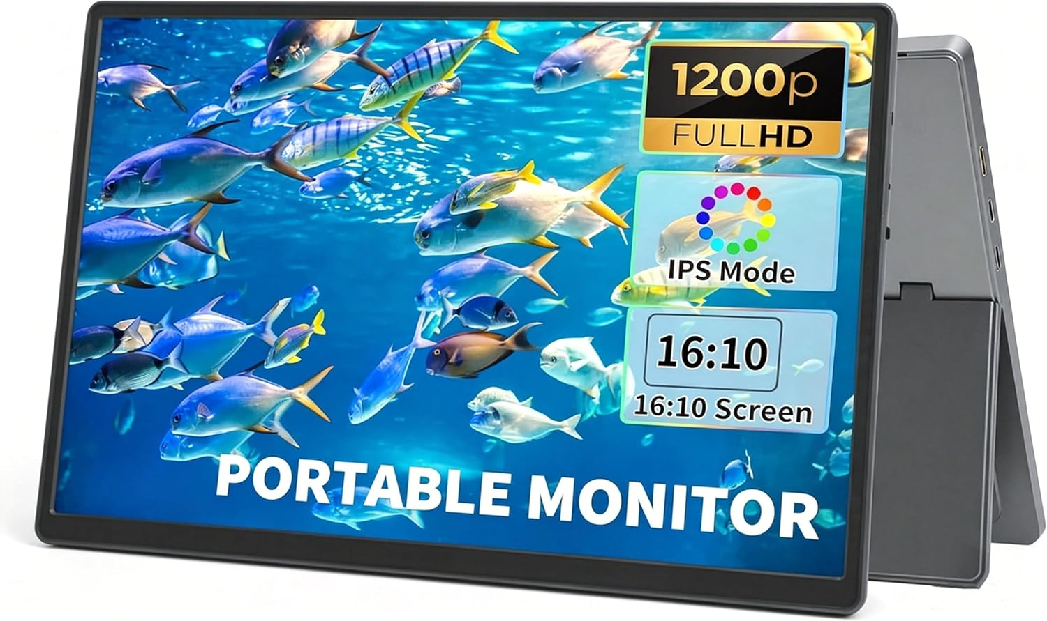 MONITOR PORTÁTIL EONVIEW 13.3 PULGADAS 1200P IPS USB-C Y HDMI - 1