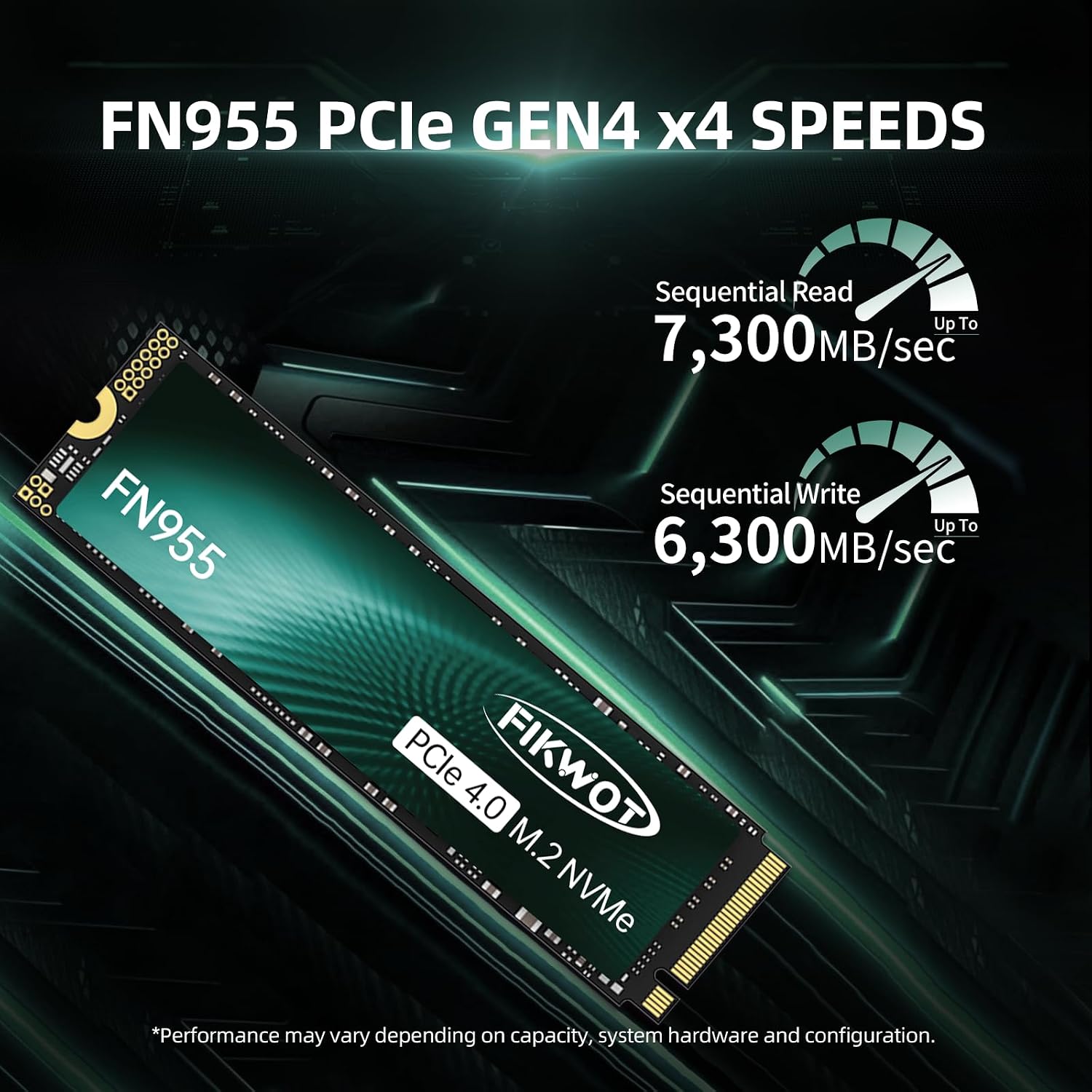 DISCO SÓLIDO INTERNO FIKWOT FN955 2TB NVME M.2 2280 PCIE GEN4X4 - 2