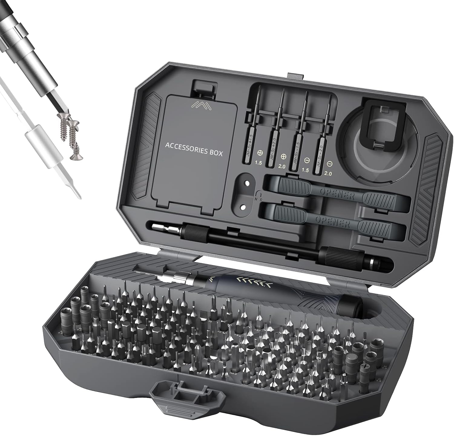 SET DE DESTORNILLADORES DE PRECISIÓN JAKEMY 164 EN 1 COMPACTO - 1