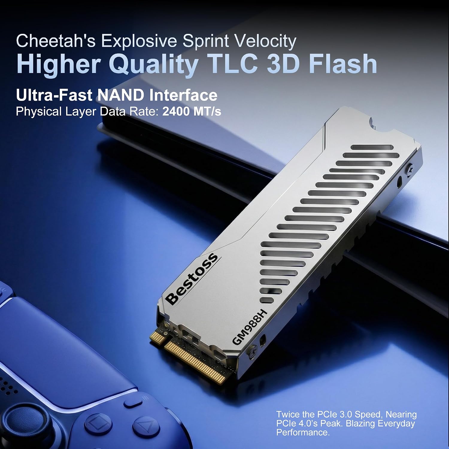 DISCO SSD PCIE GEN4 NVME M.2 2280 BESTOSS 1TB CON DISIPADOR - 2