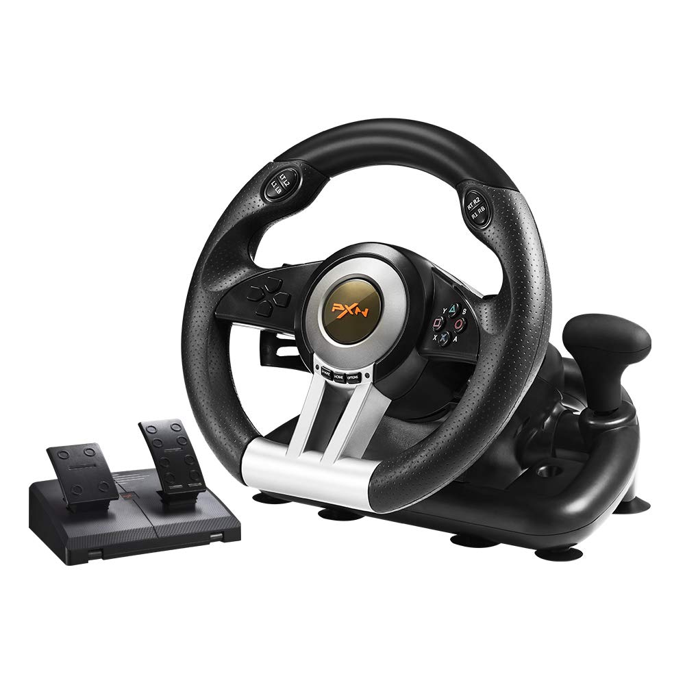 VOLANTE PARA JUEGOS PXN V3 PRO CON PEDALES - 4