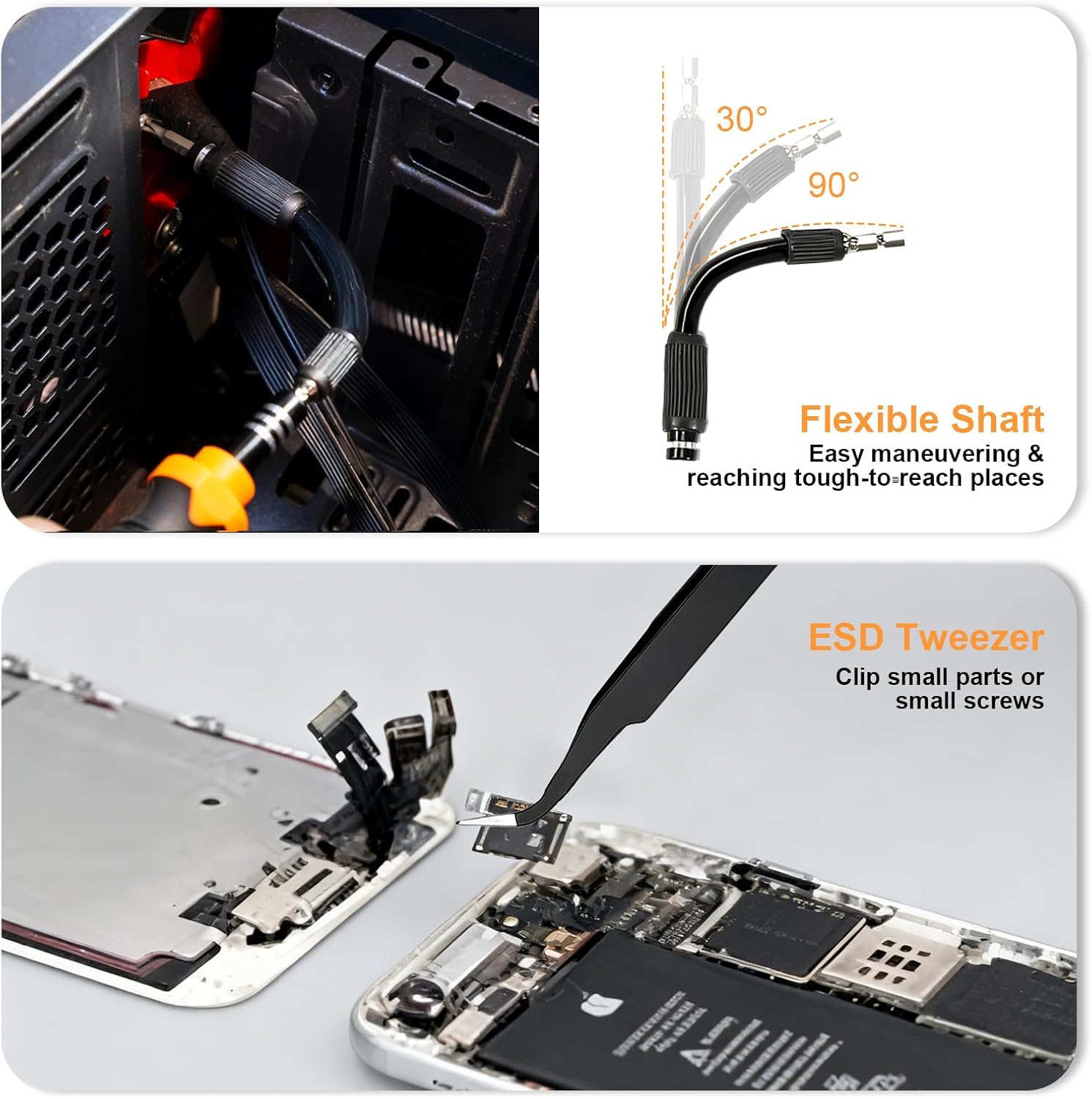 SET DE DESTORNILLADORES DE PRECISIÓN JAKEMY FO033 33 EN 1 CON PUNTAS MAGNÉTICAS - 4