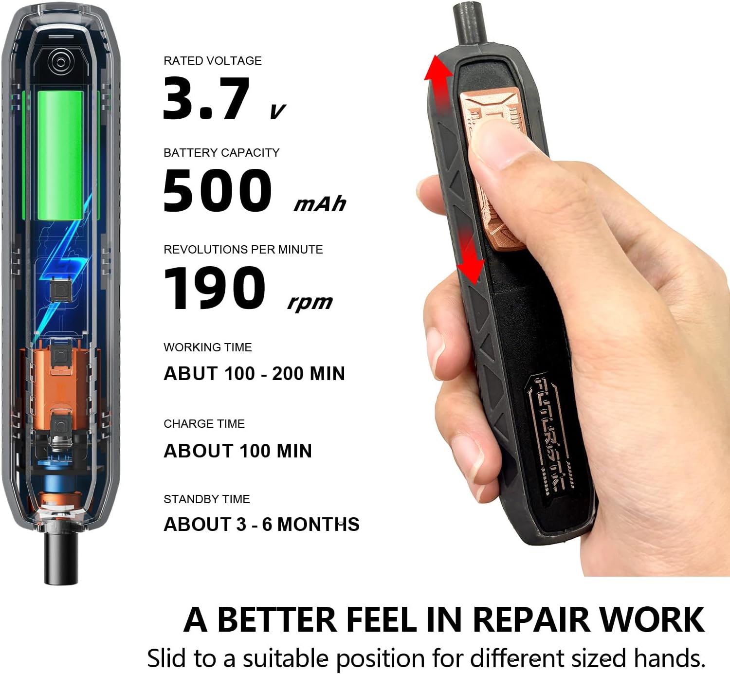 SET DE DESTORNILLADORES ELÉCTRICOS JAKEMY SMART 3 TORQUE INALÁMBRICO 180 EN 1 - 4