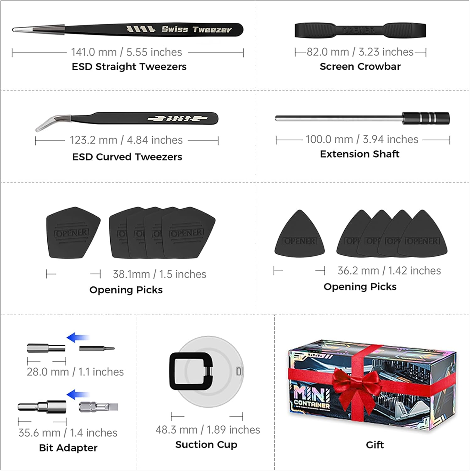SET DE DESTORNILLADORES ELÉCTRICOS JAKEMY SMART 3 TORQUE INALÁMBRICO 180 EN 1 - 5