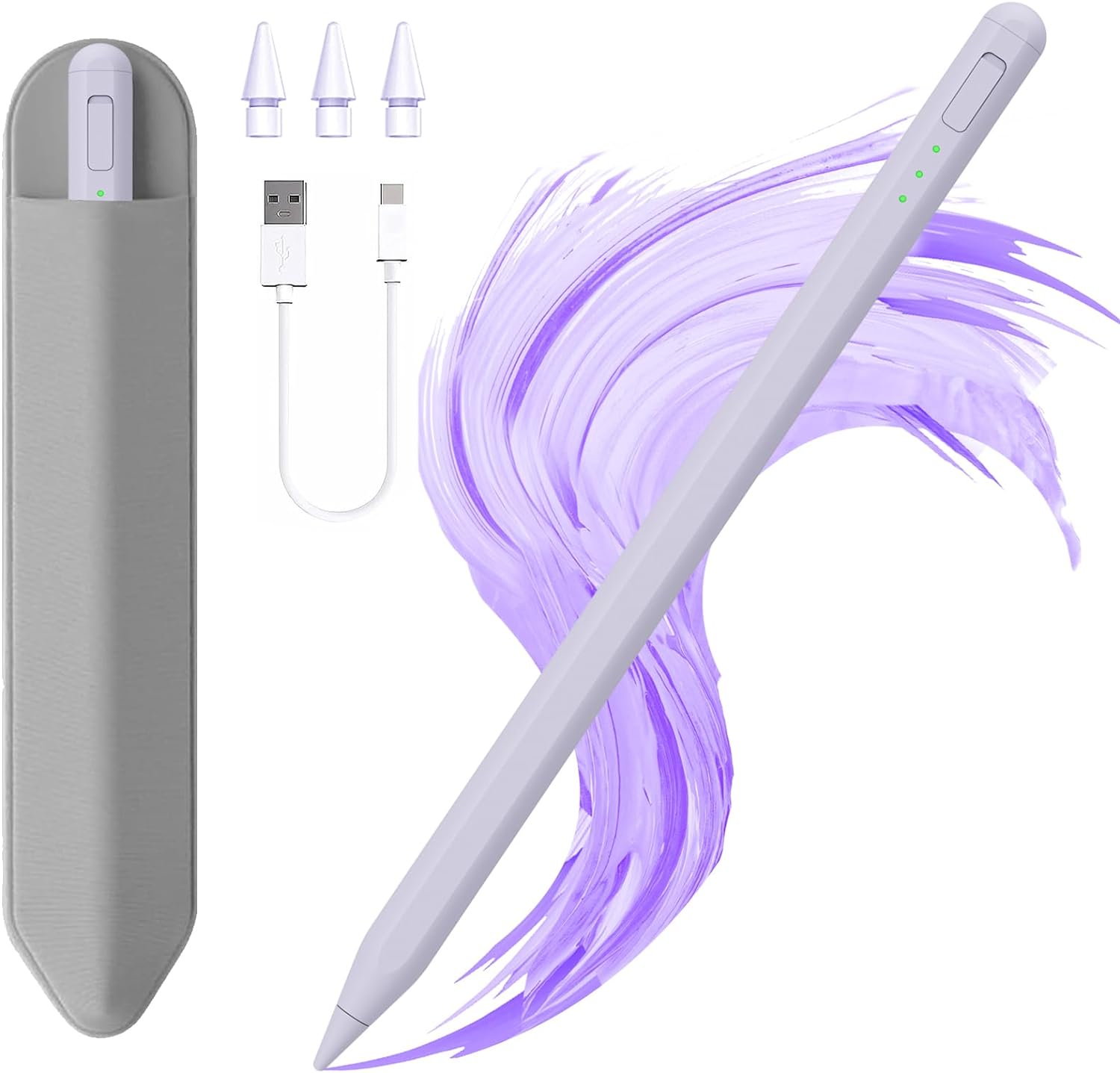 LÁPIZ STYLUS JVKZAEN PARA IPAD 11 Y 10ª GEN CON CARGA RÁPIDA Y SOPORTE PARA LÁPIZ - 1