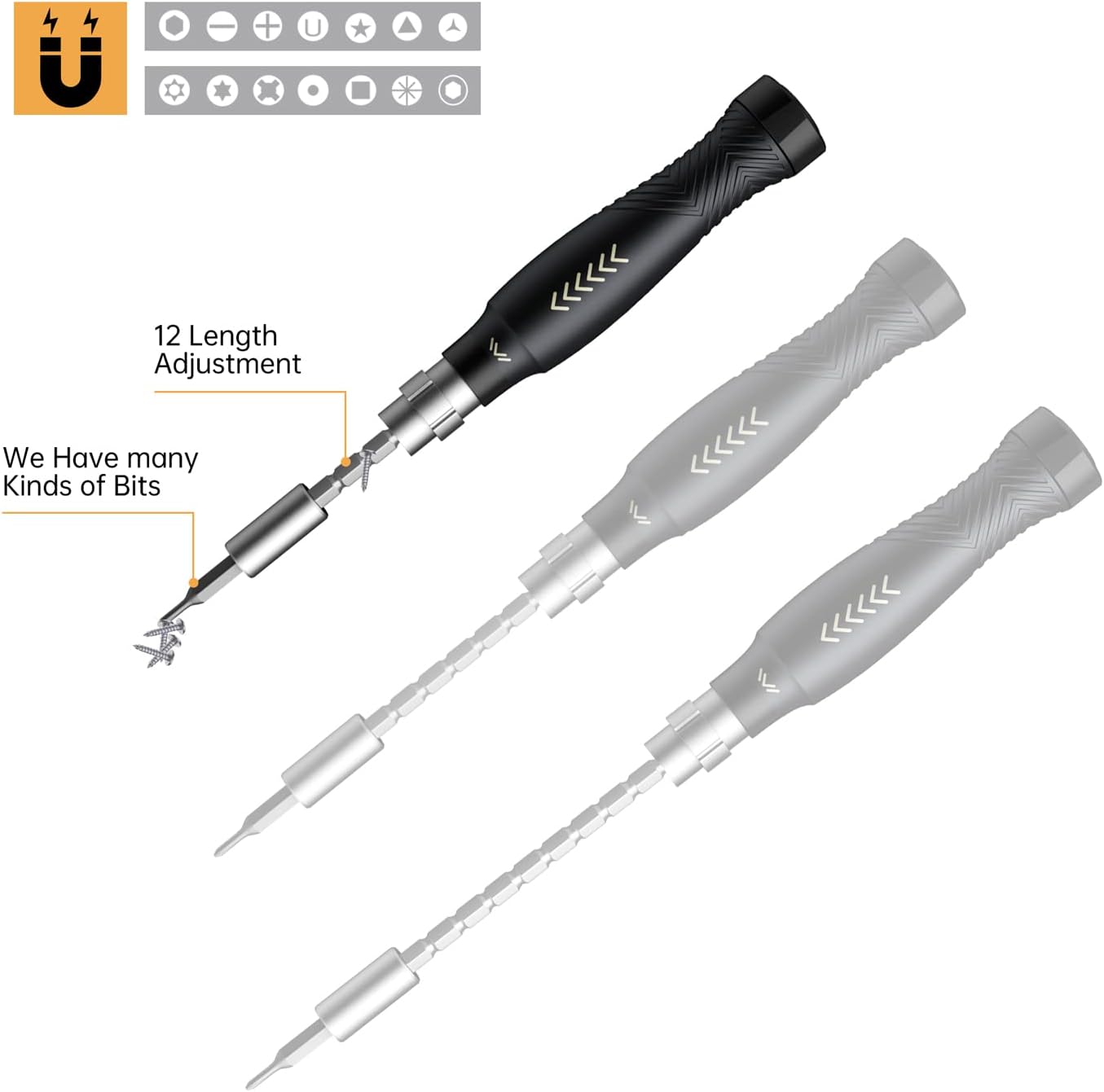 SET DE DESTORNILLADORES JAKEMY JM8183 CON 126 PUNTAS MAGNÉTICAS Y HERRAMIENTAS PARA APERTURA - 2