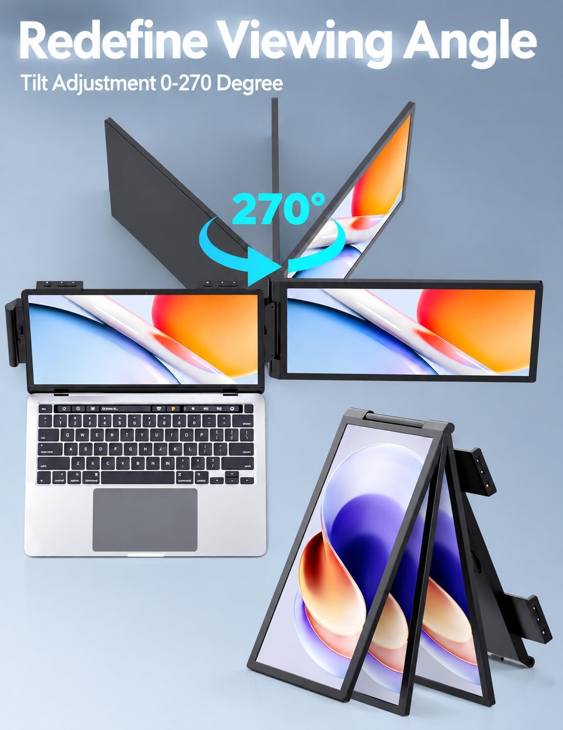 MONITOR PORTÁTIL HONGO 14'' FHD IPS PARA LAPTOP 14-16'' USB-C/HDMI - 5