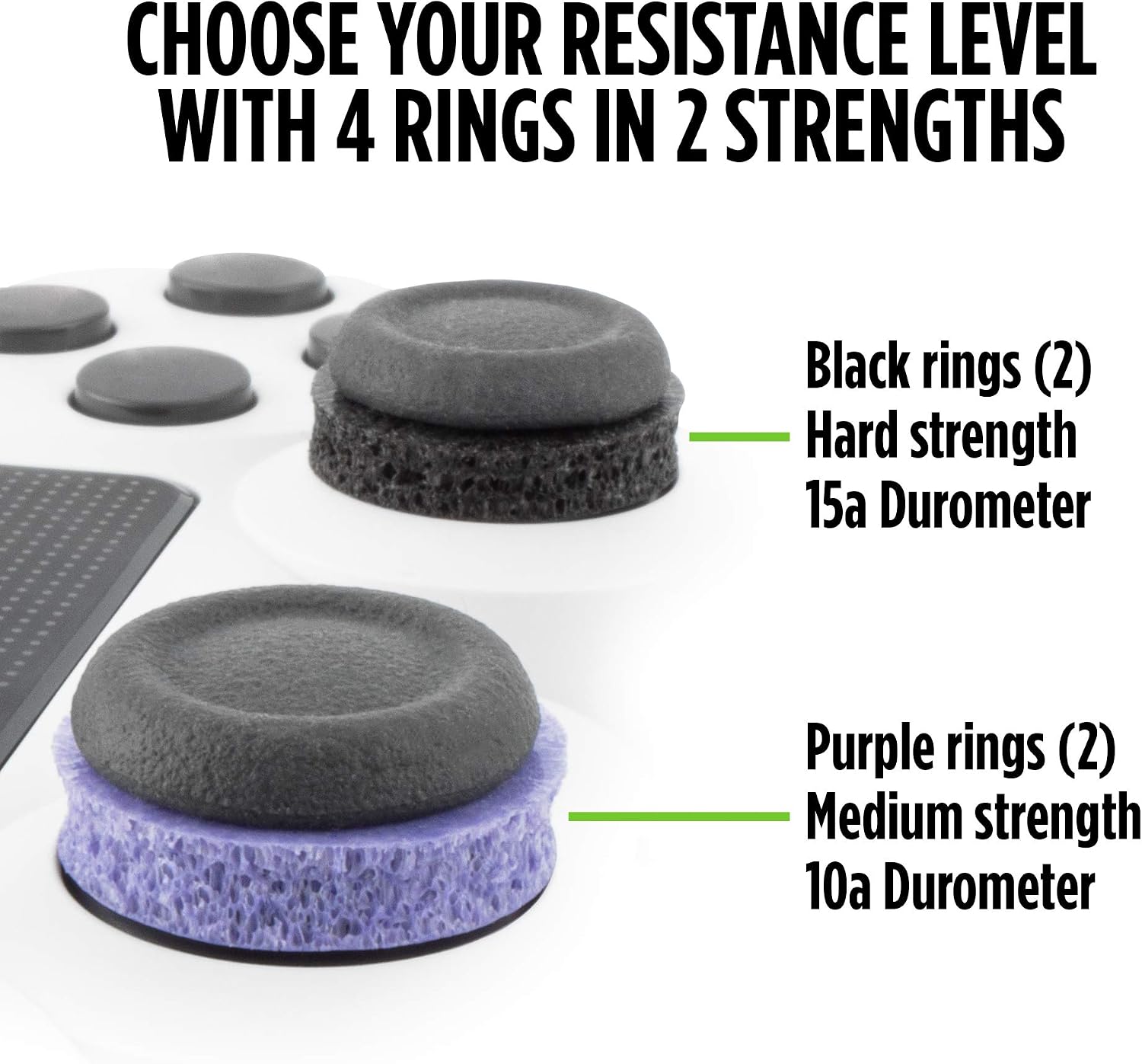 ANILLOS DE PRECISIÓN KONTROLFREEK PARA CONTROL PS4, PS5, XBOX ONE, XBX, SWITCH PRO Y SCUF NEGRO Y MORADO - 3