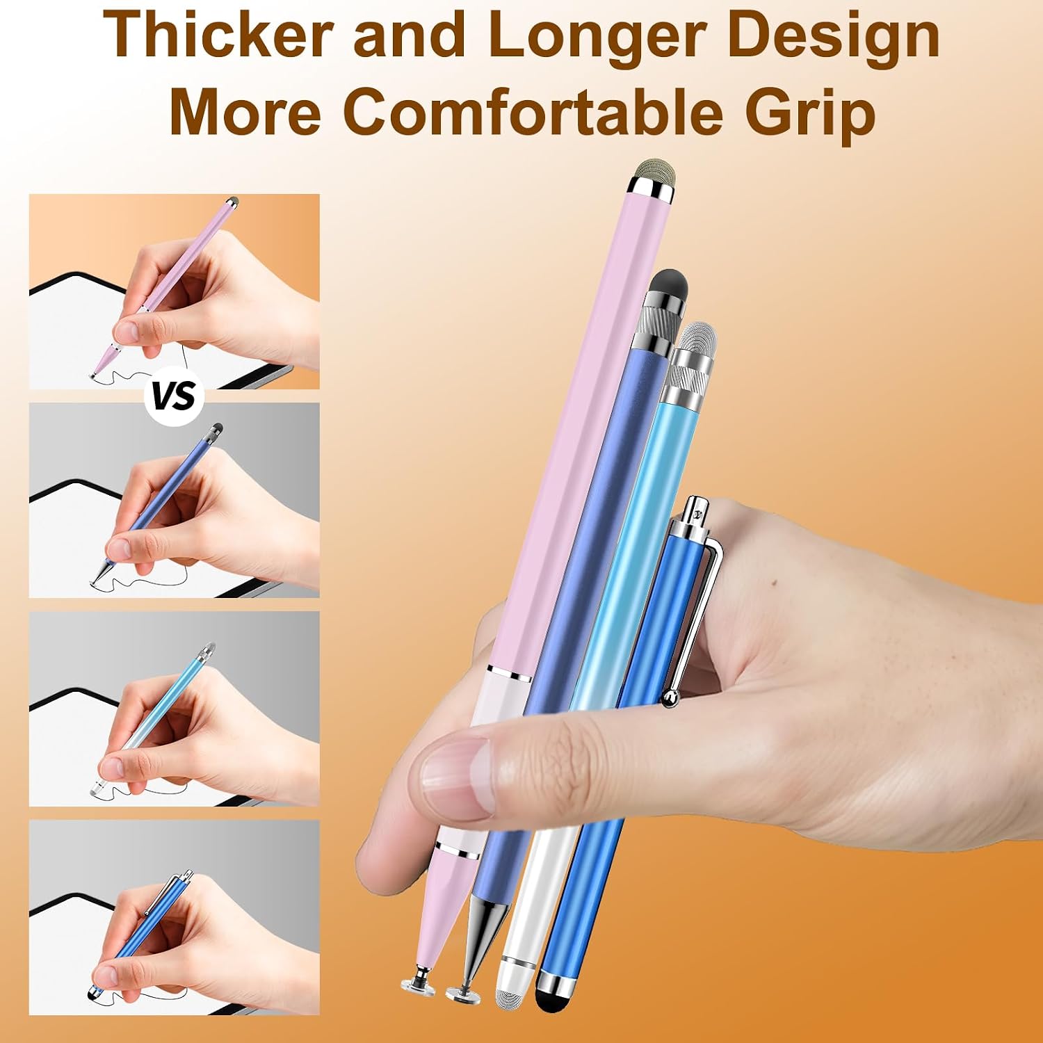 LÁPIZ TÁCTIL BOPOMOFO STYLUS PEN 3 UNIDADES 2 EN 1 MAGNÉTICO - 2