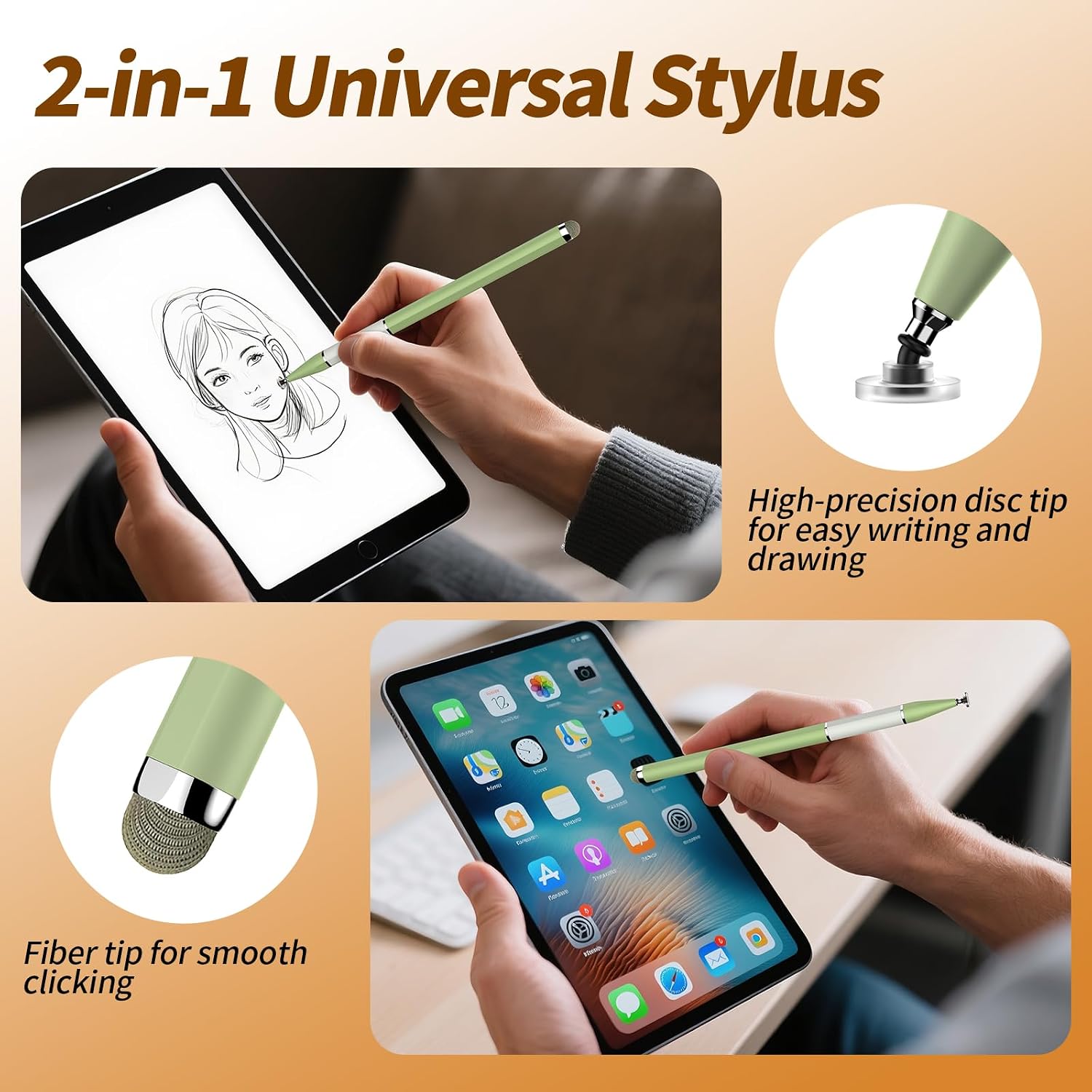 LÁPIZ TÁCTIL BOPOMOFO STYLUS PEN 3 UNIDADES 2 EN 1 MAGNÉTICO - 4